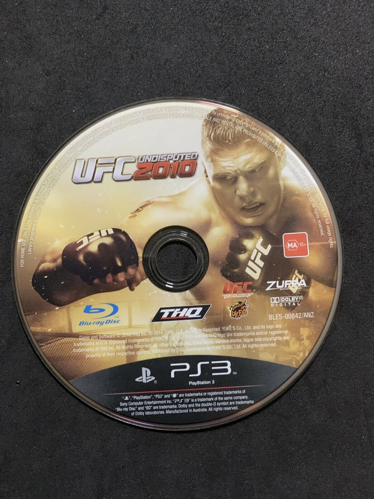 UFC Undisputed 2010 - Playstation PS3 Game with Manual