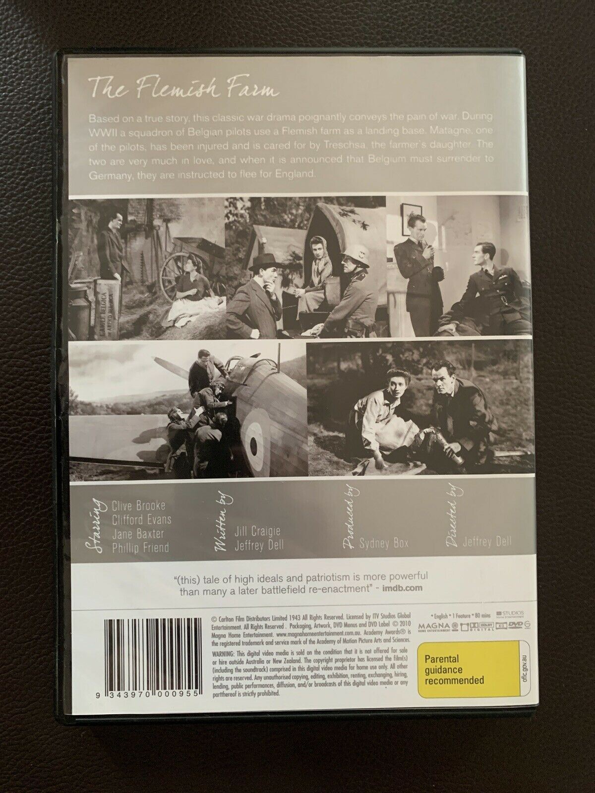 The Flemish Farm (DVD, 1943) Clive Brook, Clifford Evans. Region 4