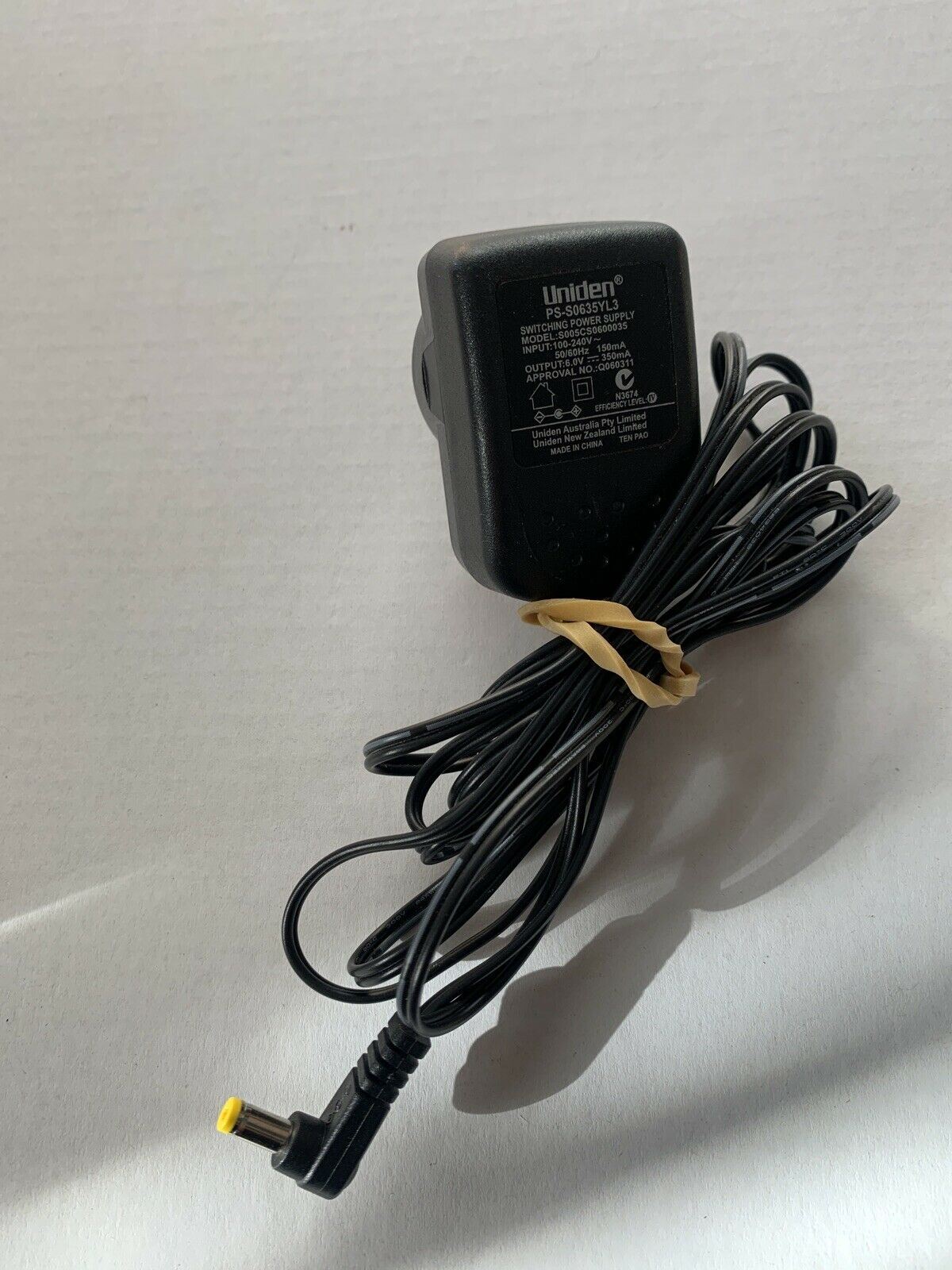 Genuine Uniden PS-S0635YL3 AC Adapter 6V 350mA
