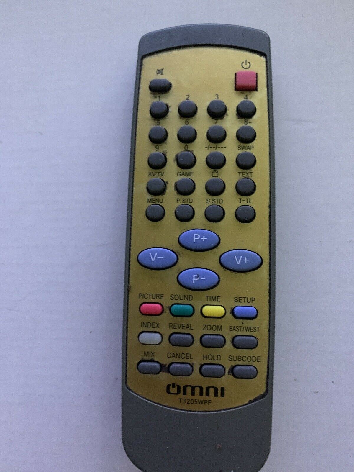 Genuine Omni T3205WPF Remote Control