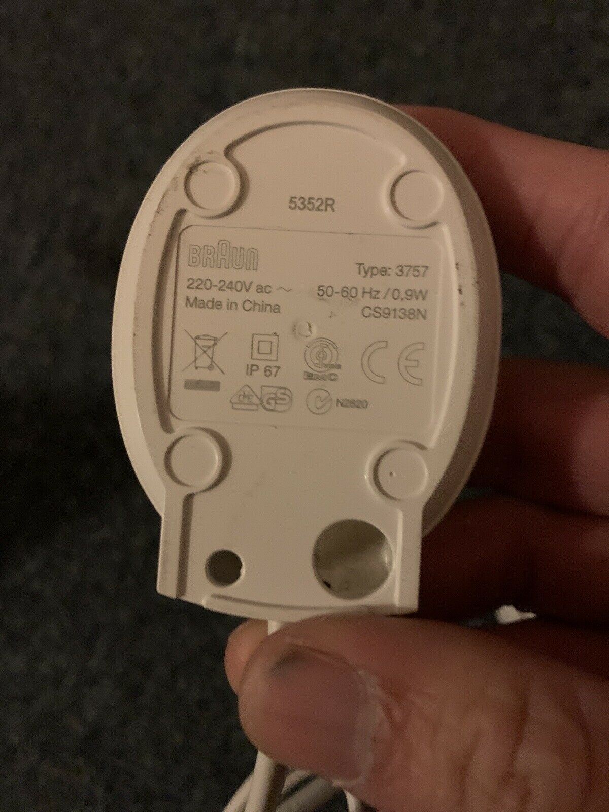 Braun Type: 3757 Power Charger for Electric Toothbrush