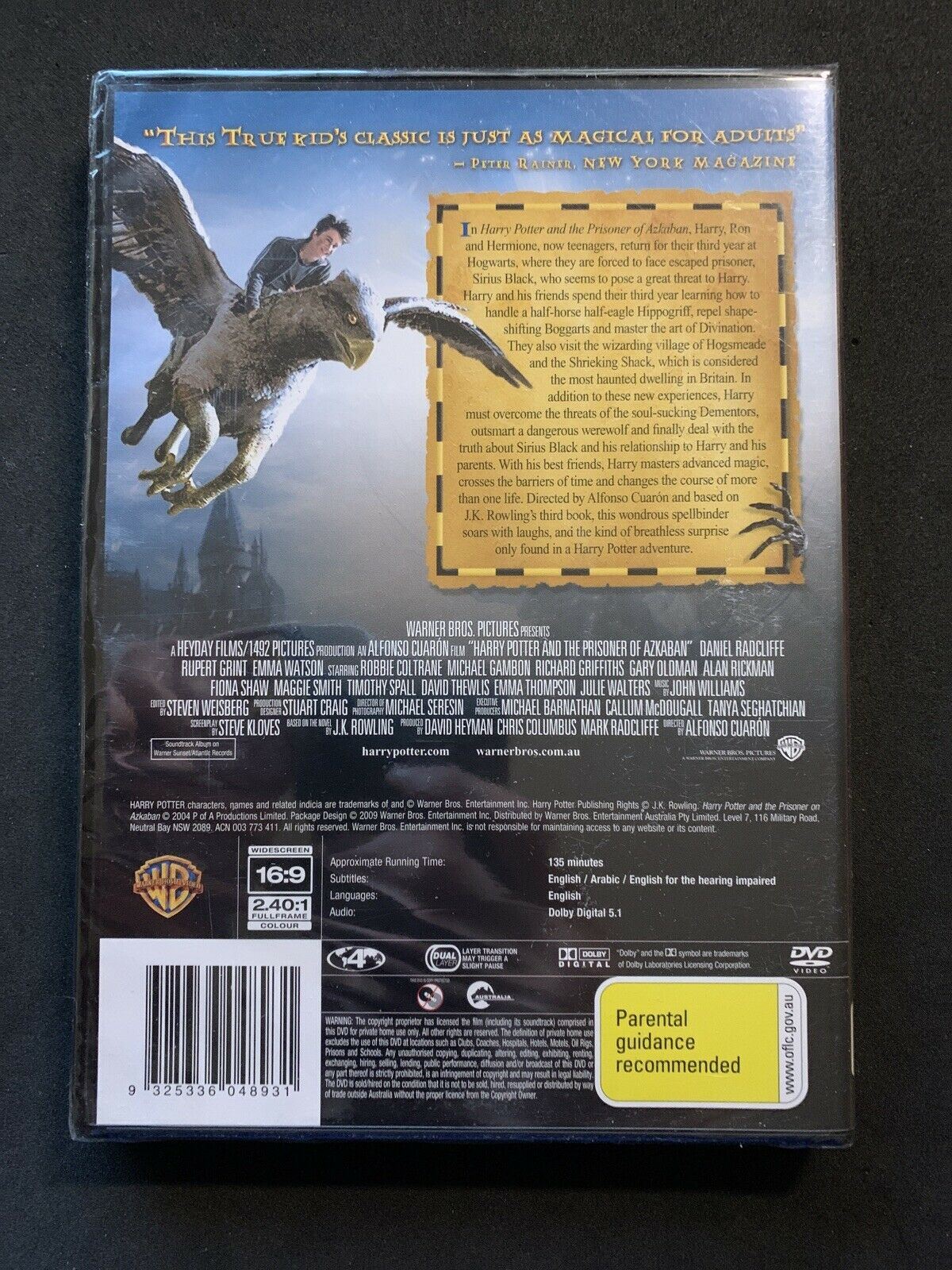 *New Sealed* Harry Potter And The Prisoner Of Azkaban (DVD, 2004) Region 4