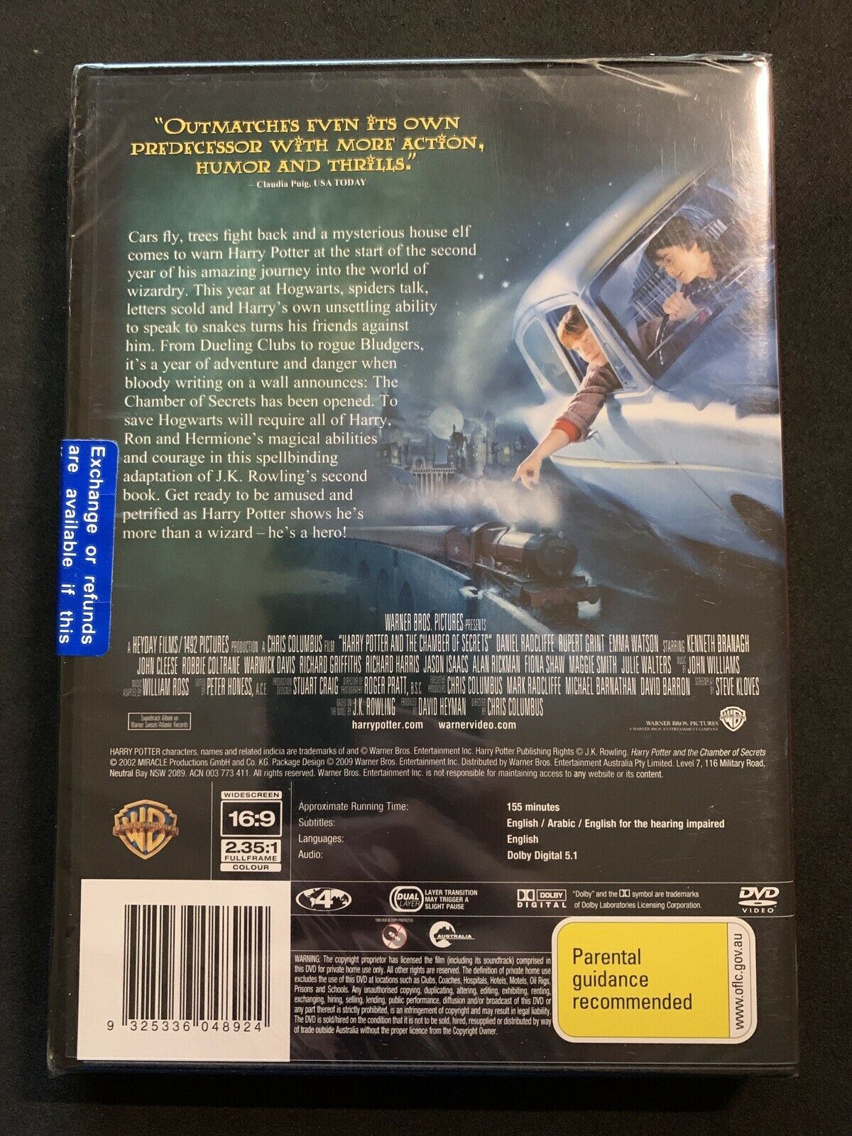 *New Sealed* Harry Potter and the Chamber of Secrets (DVD, 2002) Region 4