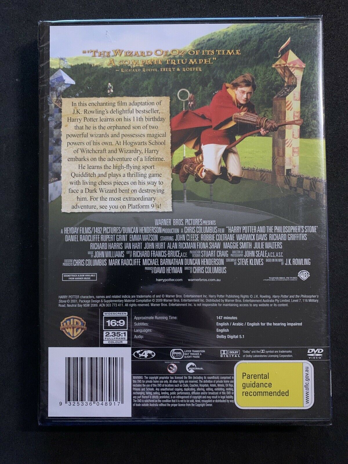 *New Sealed* Harry Potter and the Philosopher's Stone (DVD, 2001) Region 4