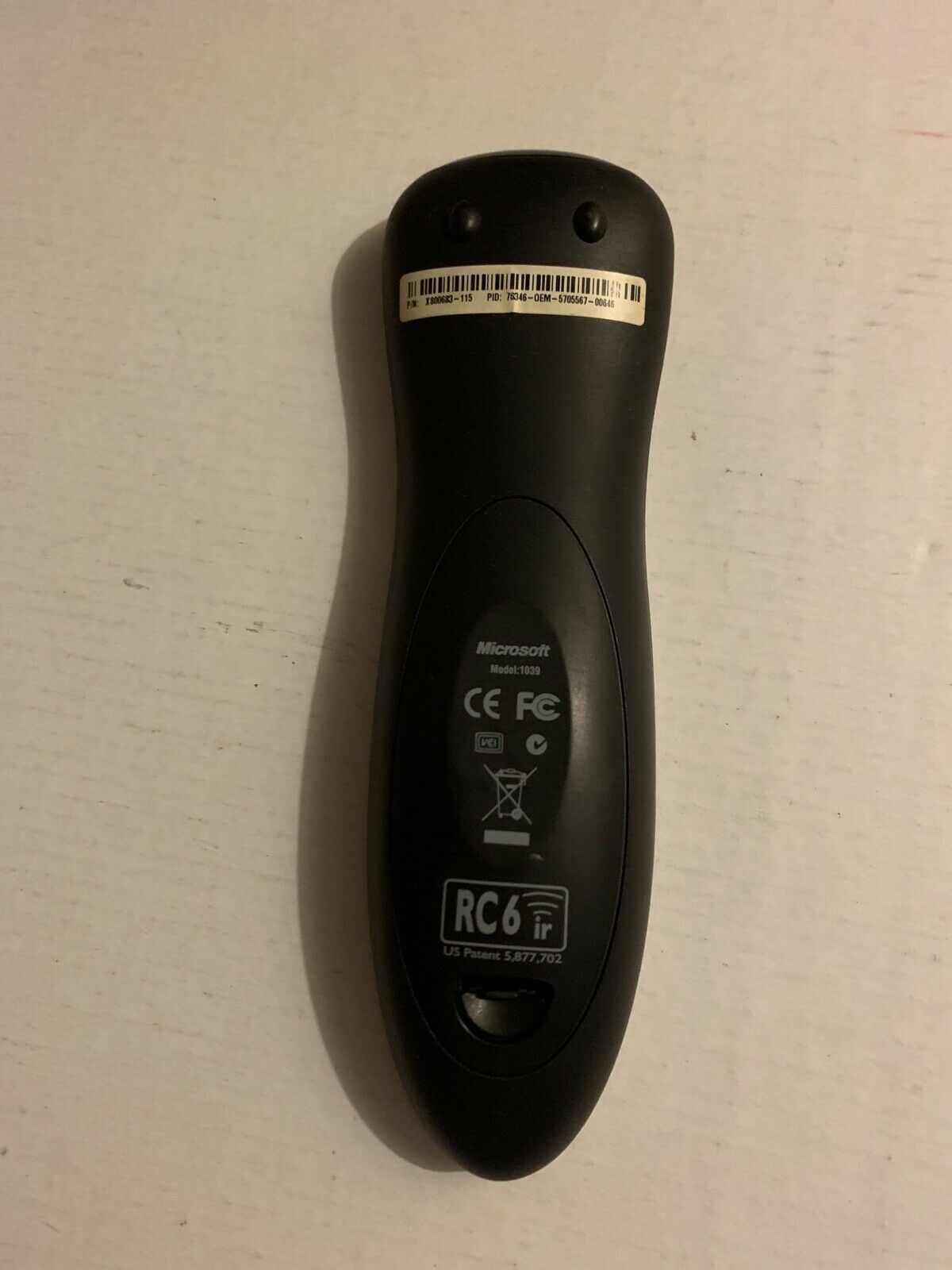 Genuine Microsoft RC1534610/00 Remote Control for Windows Media Center