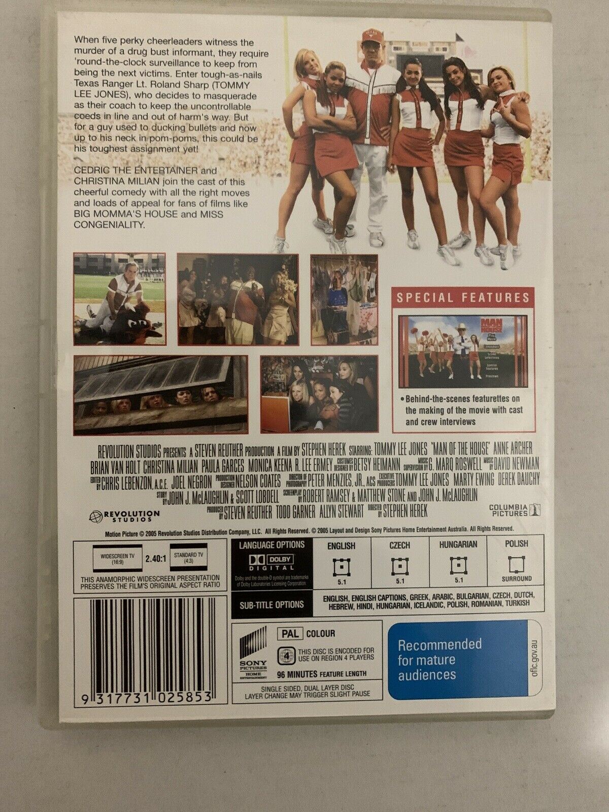 Man Of The House (DVD, 2005) Tommy Lee Jones. Region 4