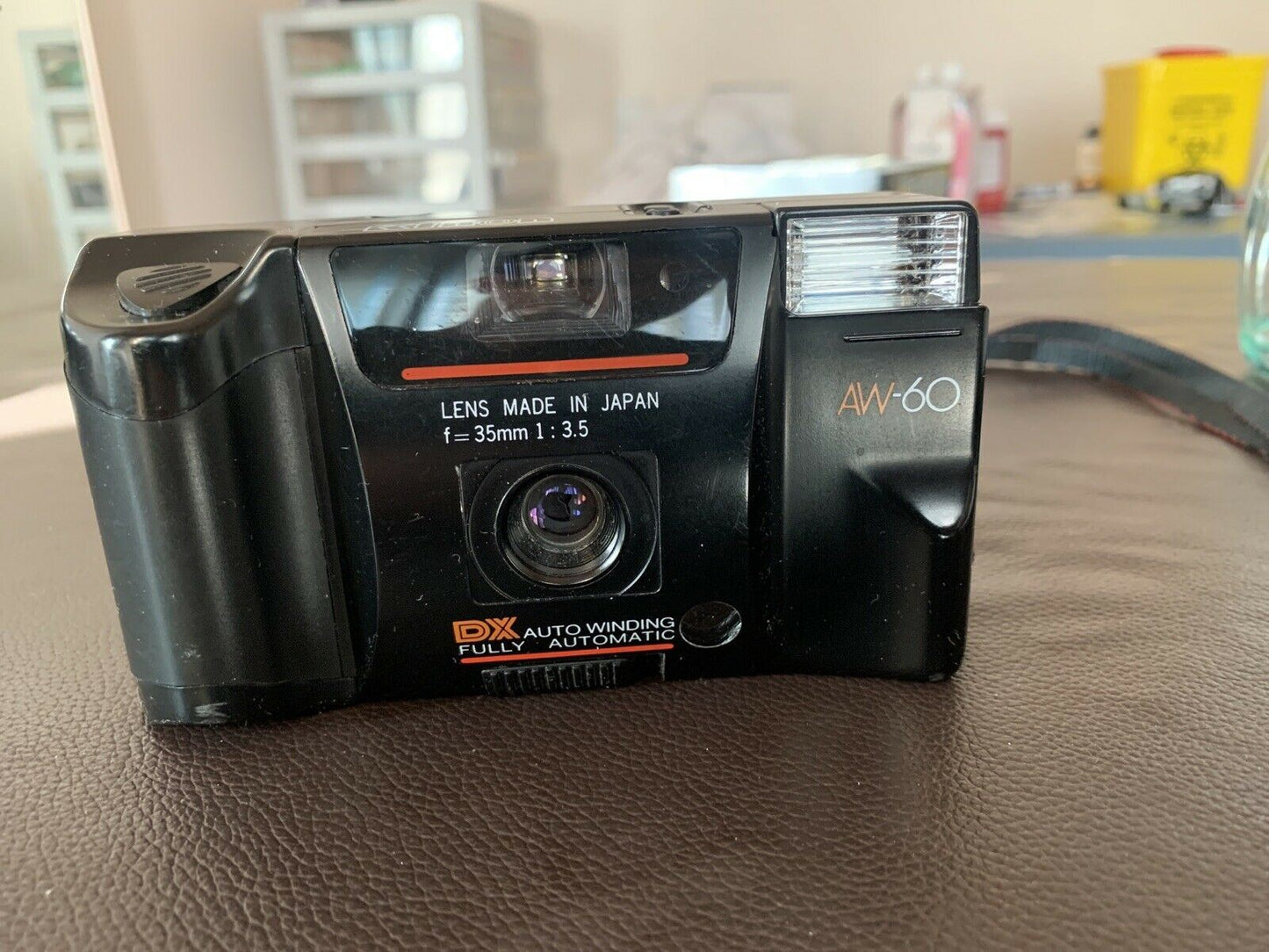 Kinon AW-60 35mm Film Point Shoot Camera f=35mm 1:3.5