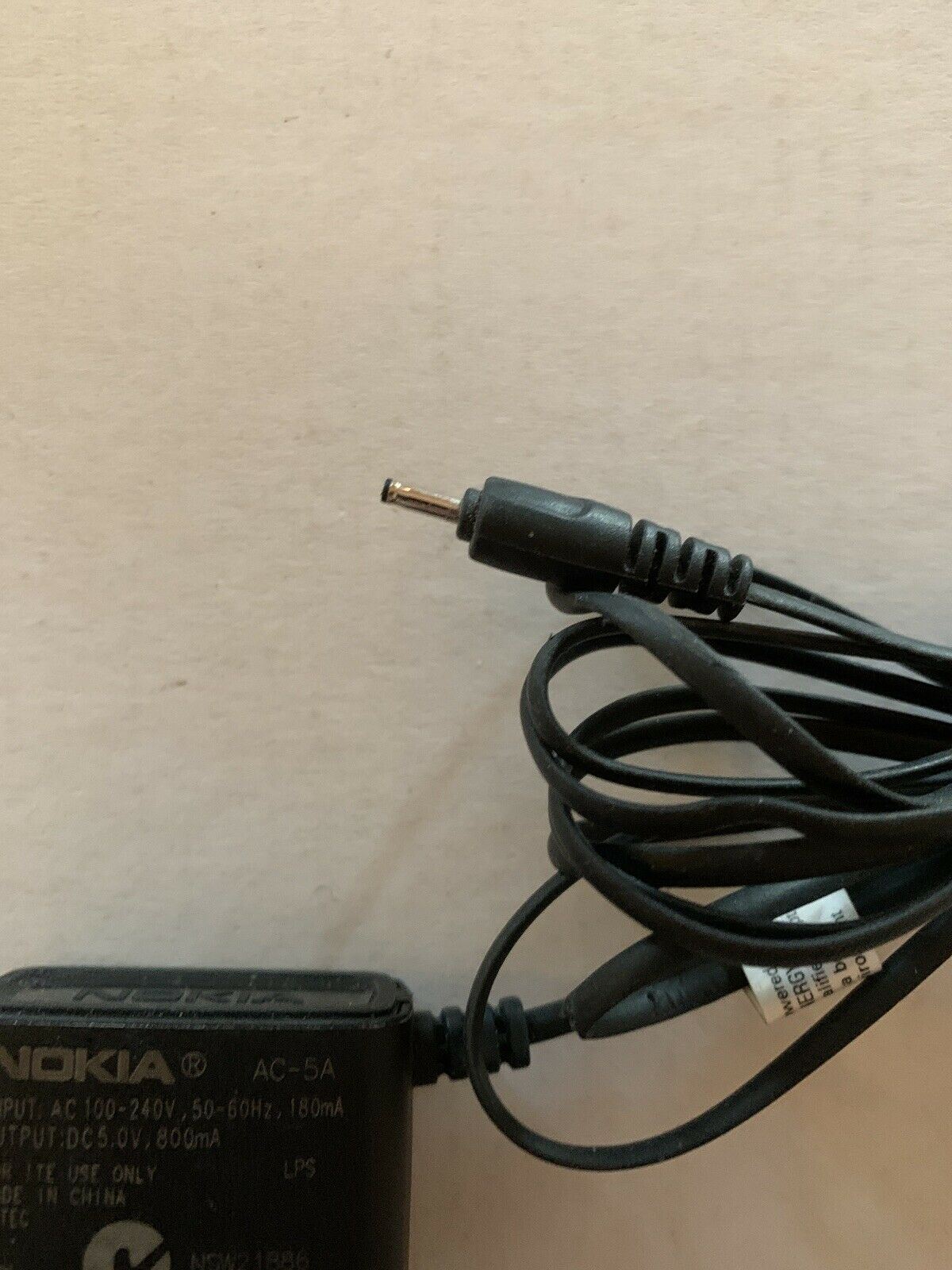 Genuine NOKIA AC-5A AC Wall Charger 2mm 5V 800mA