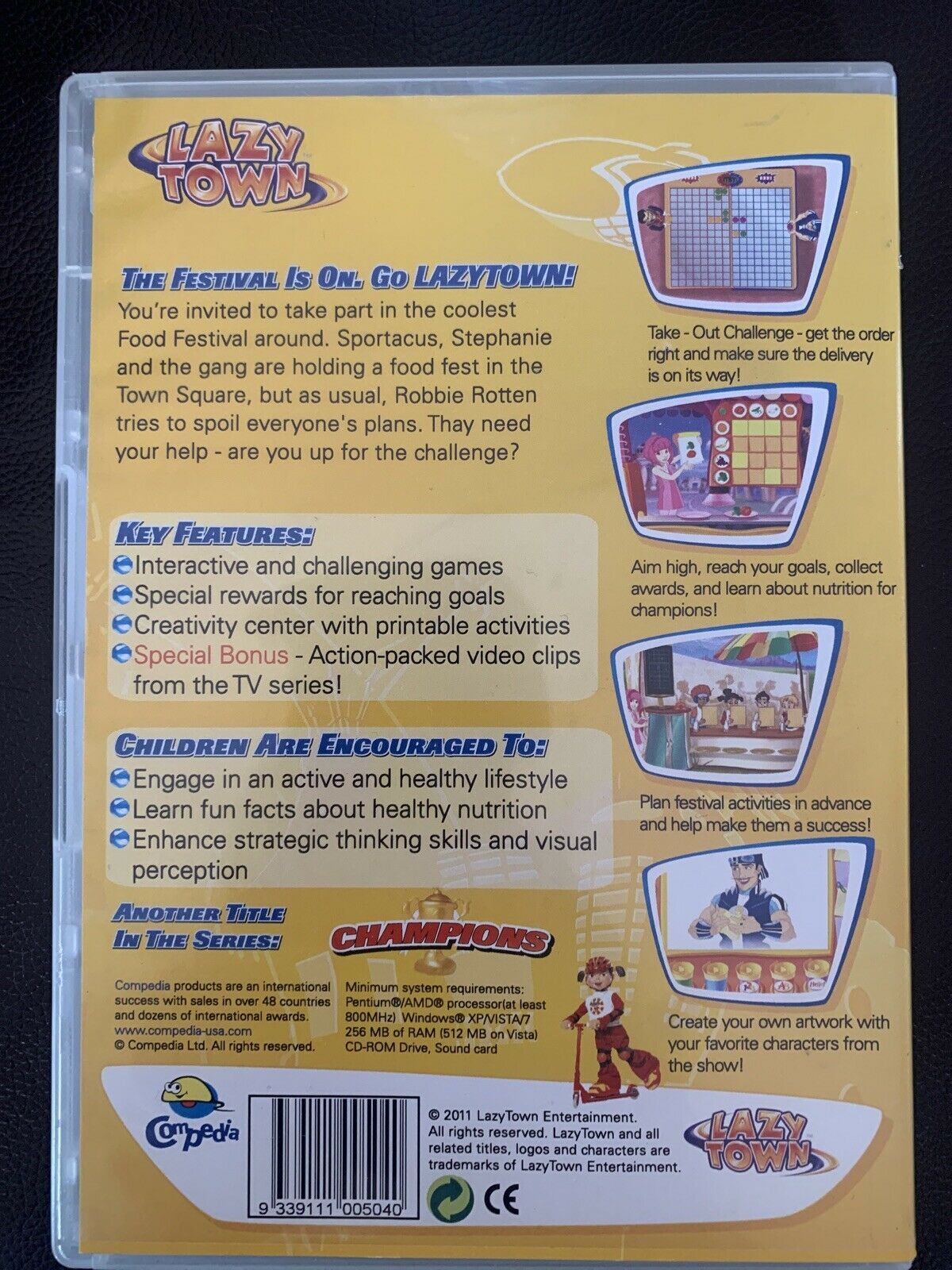 LAZY TOWN FESTIVAL PC CD-ROM. Free Shipping.