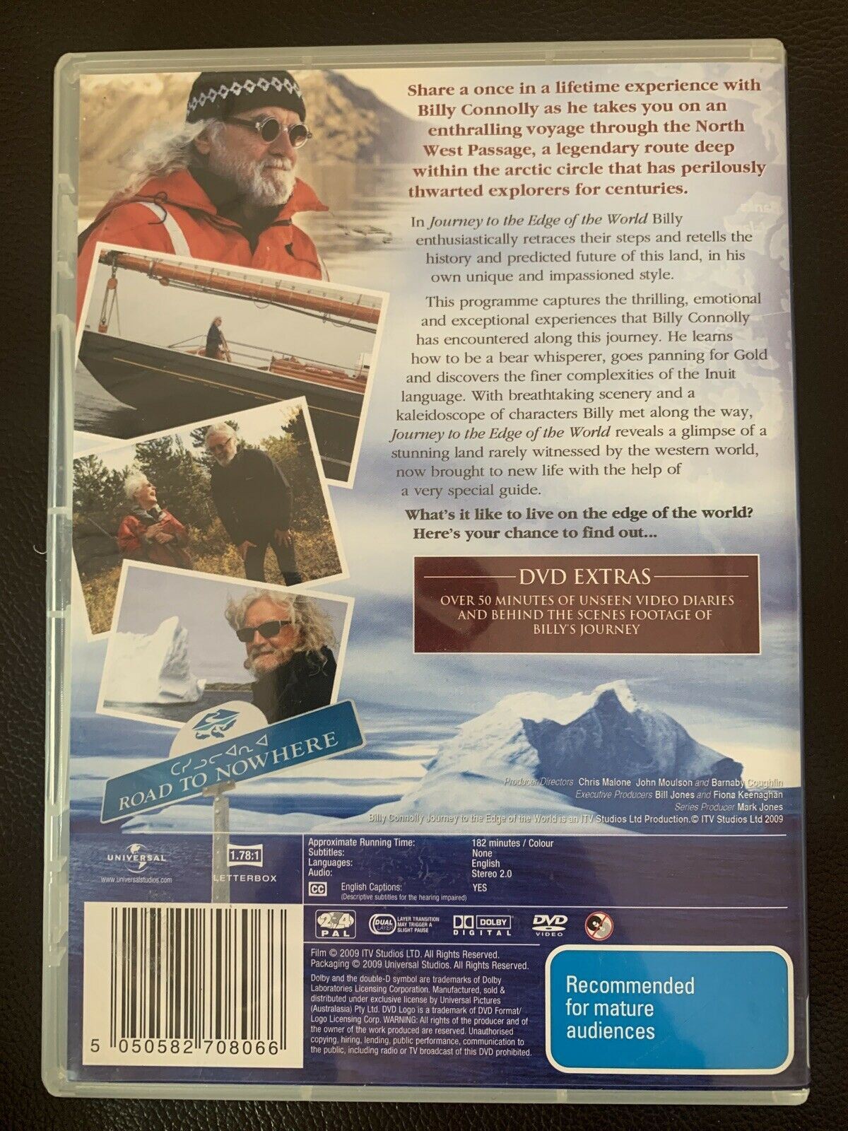 Billy Connolly: Journey To The Edge Of The World (DVD, 2009) Region 2,4