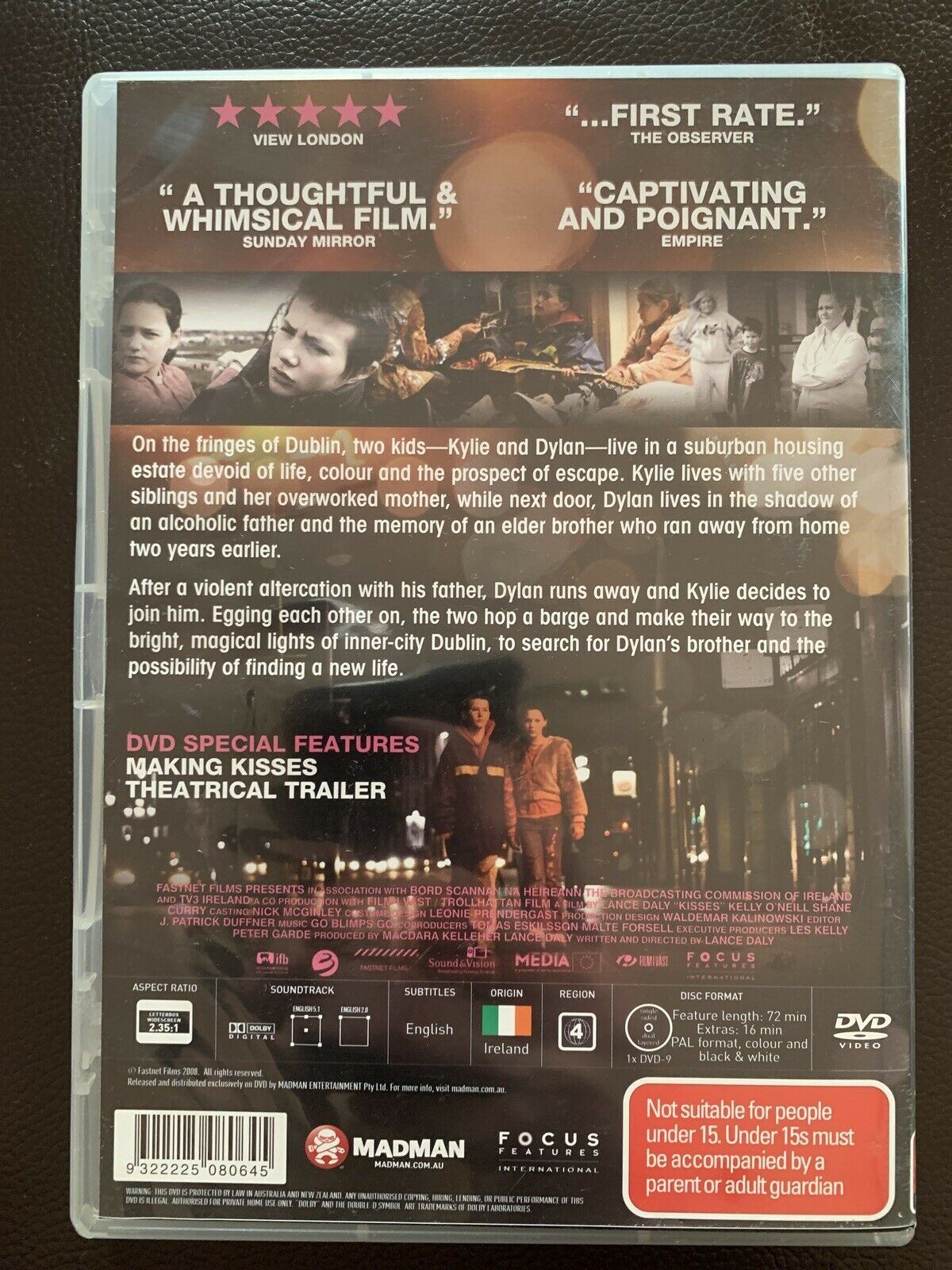 Kisses (DVD, 2008) Kelly O'Neill, Shane Curry. Region 4