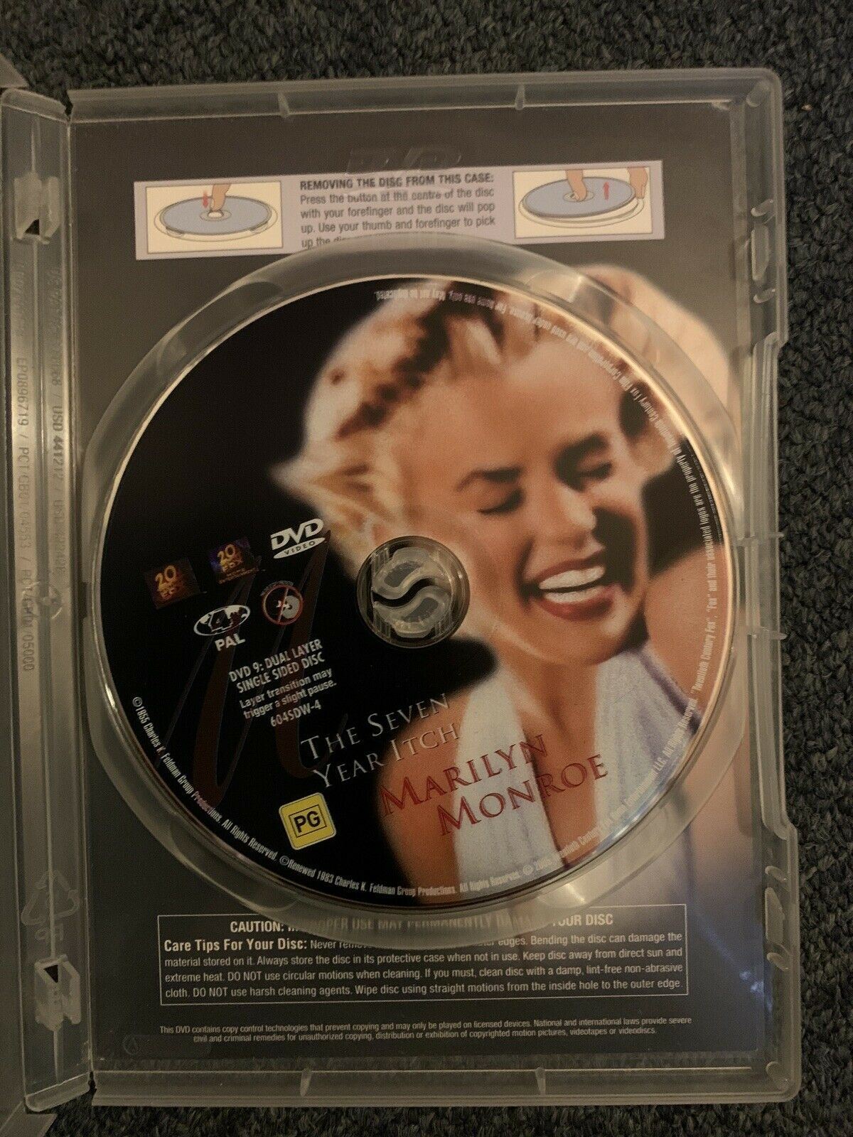 The Seven Year Itch (DVD, 1955) Marilyn Monroe, Tom Ewell - Region 4