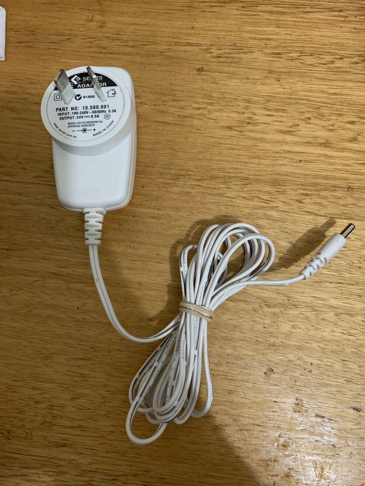 E Series Ozroll AC Adaptor KSLFC2400050W1AU 24v 0.5a