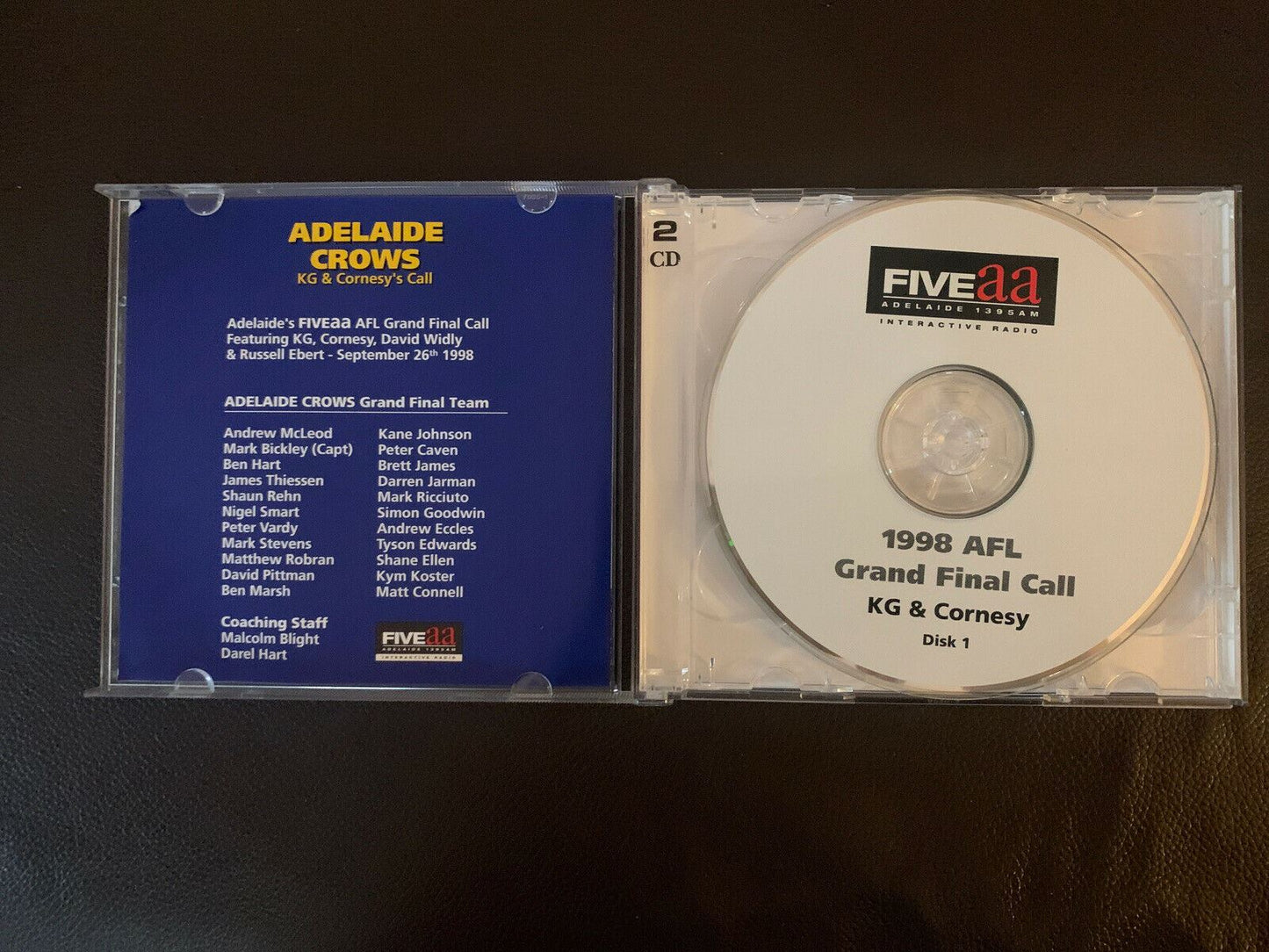 AFL 1998 Grand Final Premiers CD - Adelaide Crows: KG & CORNESY'S CALL FIVEaa