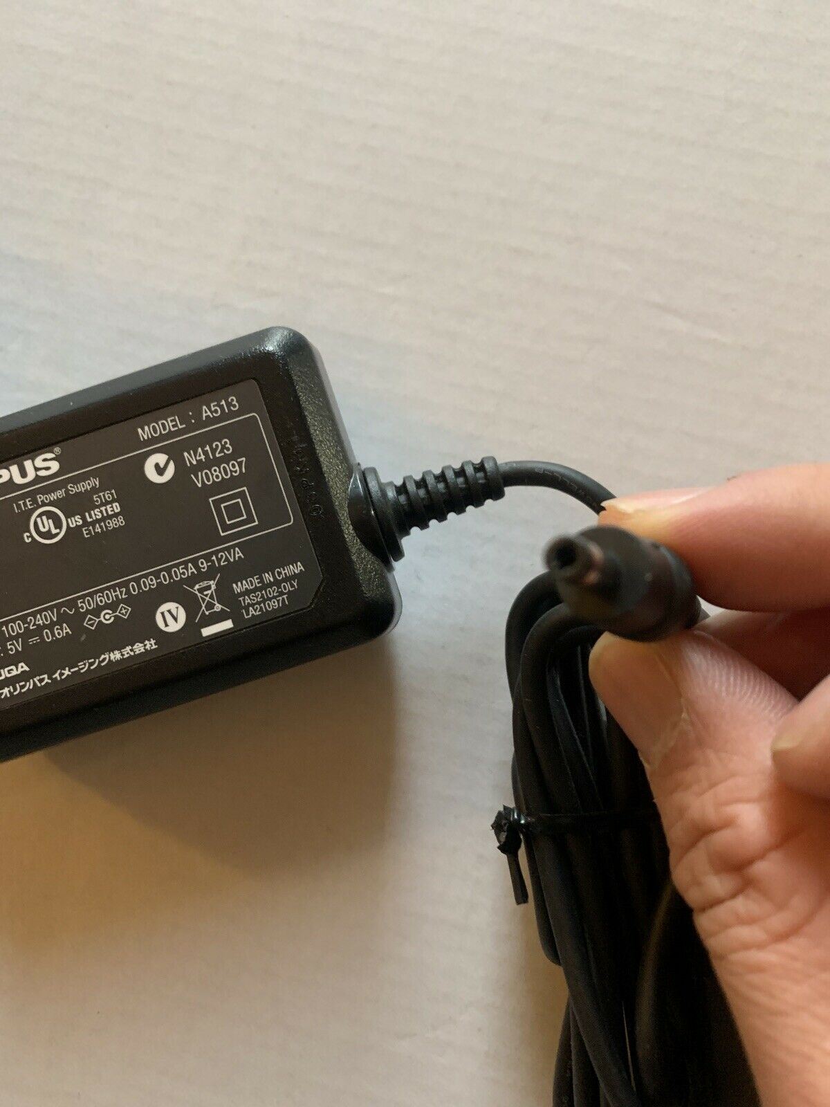 Genuine Olympus AC Adapter Model A513 5V 0.6A DS-5000 and DS-5000iD