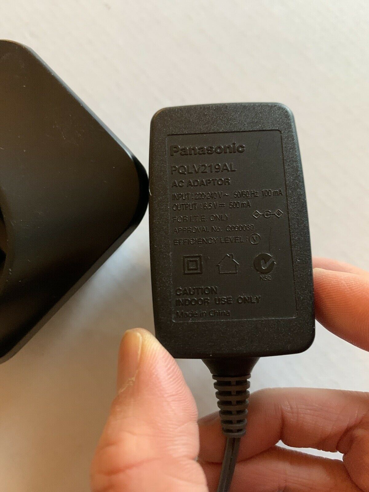 Genuine Panasonic PQLV219AL AC Adapter & PNLC1010 Phone Charging Station
