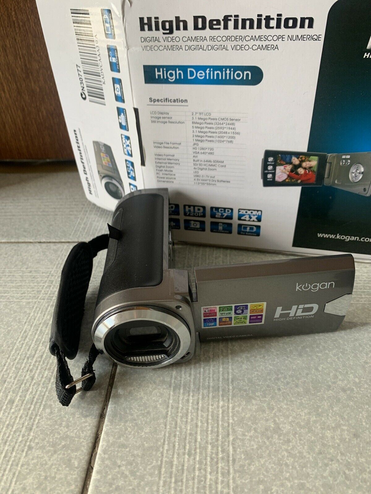 Kogan High Definition Camcorder Video Camera 8MP