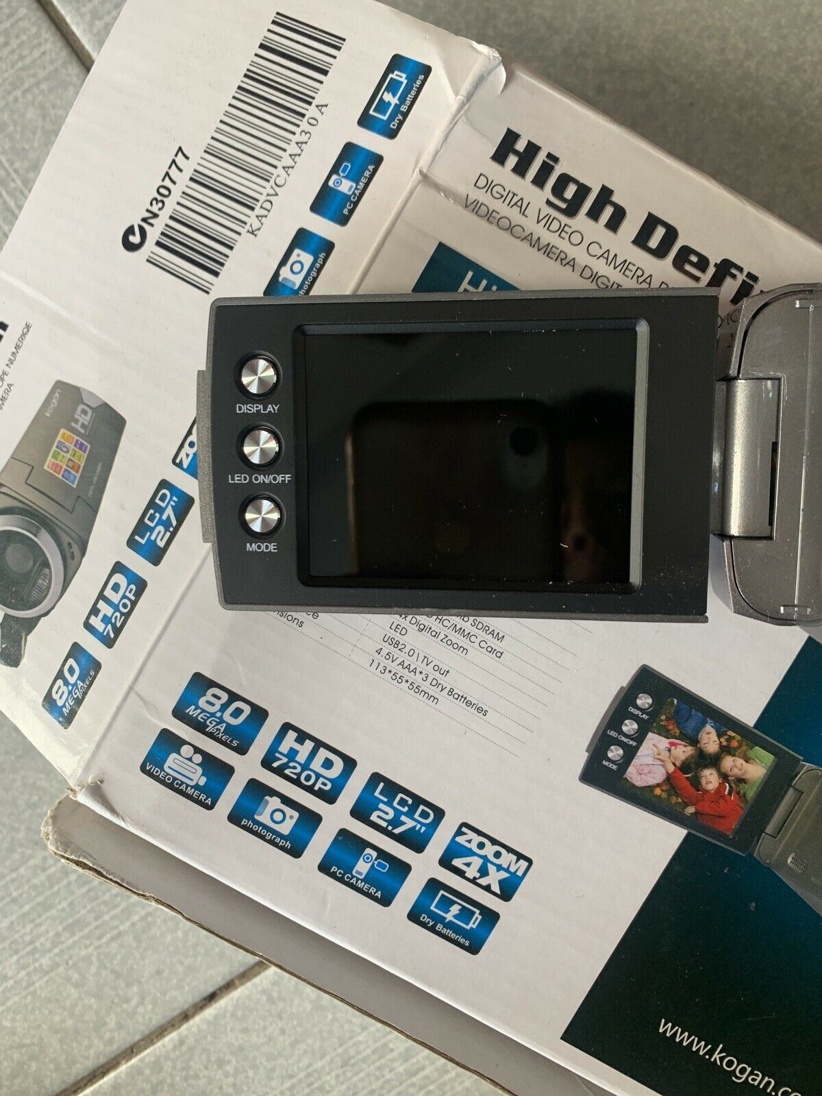 Kogan High Definition Camcorder Video Camera 8MP