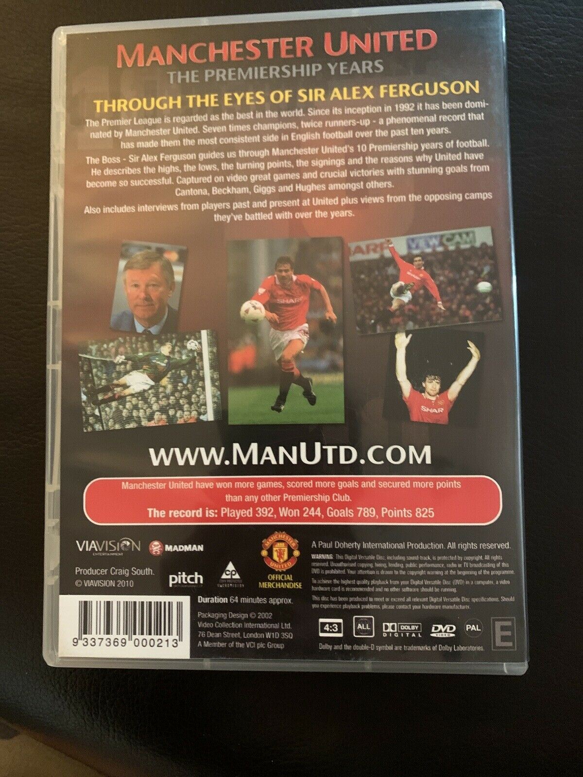 Manchester United - The Premiership Years (DVD, 2010) Sir Alex Ferguson