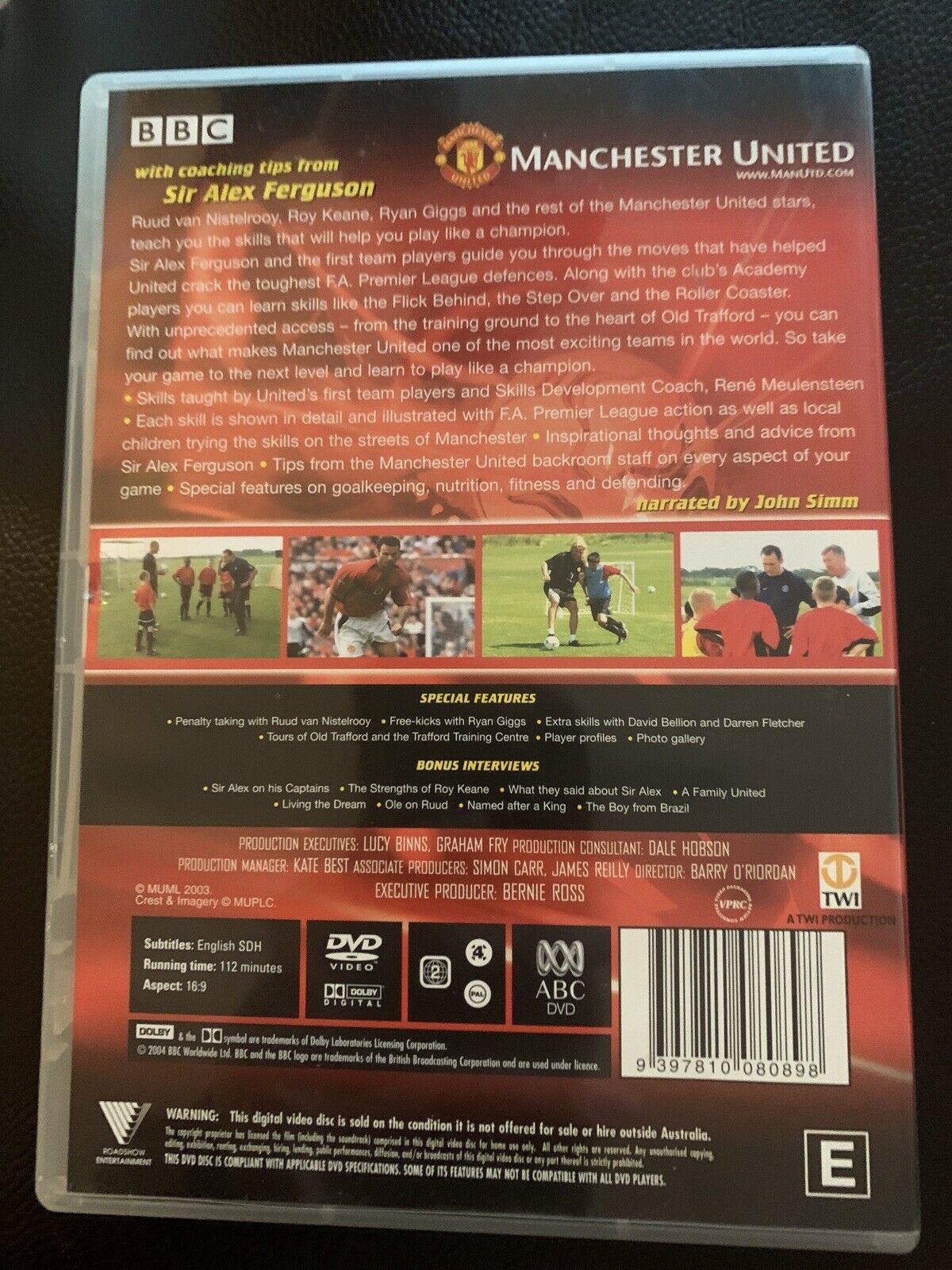 Manchester United - Play Like Champions Featuring Cristiano Ronaldo (DVD, 2003)
