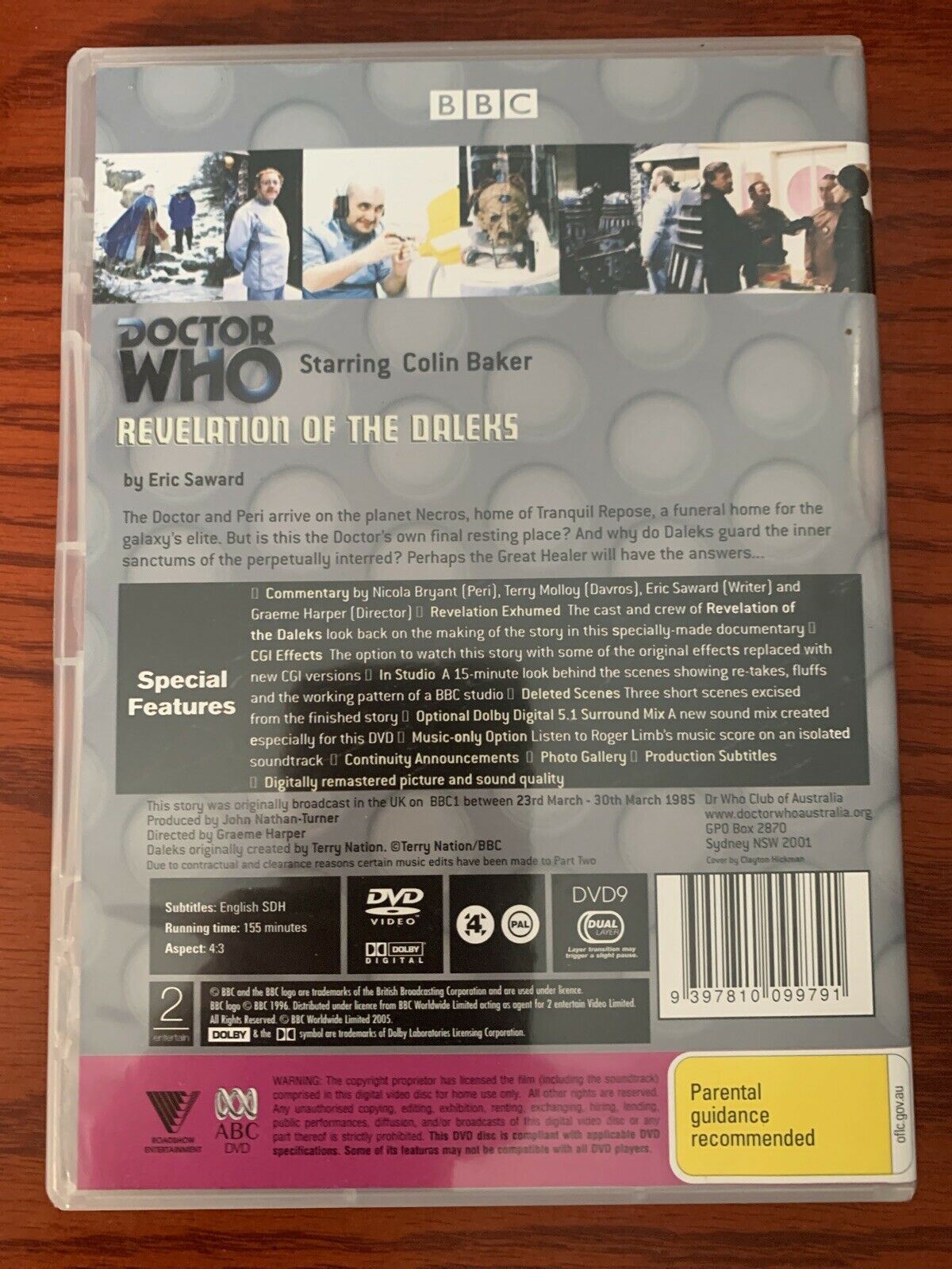 Doctor Who - Revelation Of The Daleks Colin Baker Years 1984-86 DVD Region 4