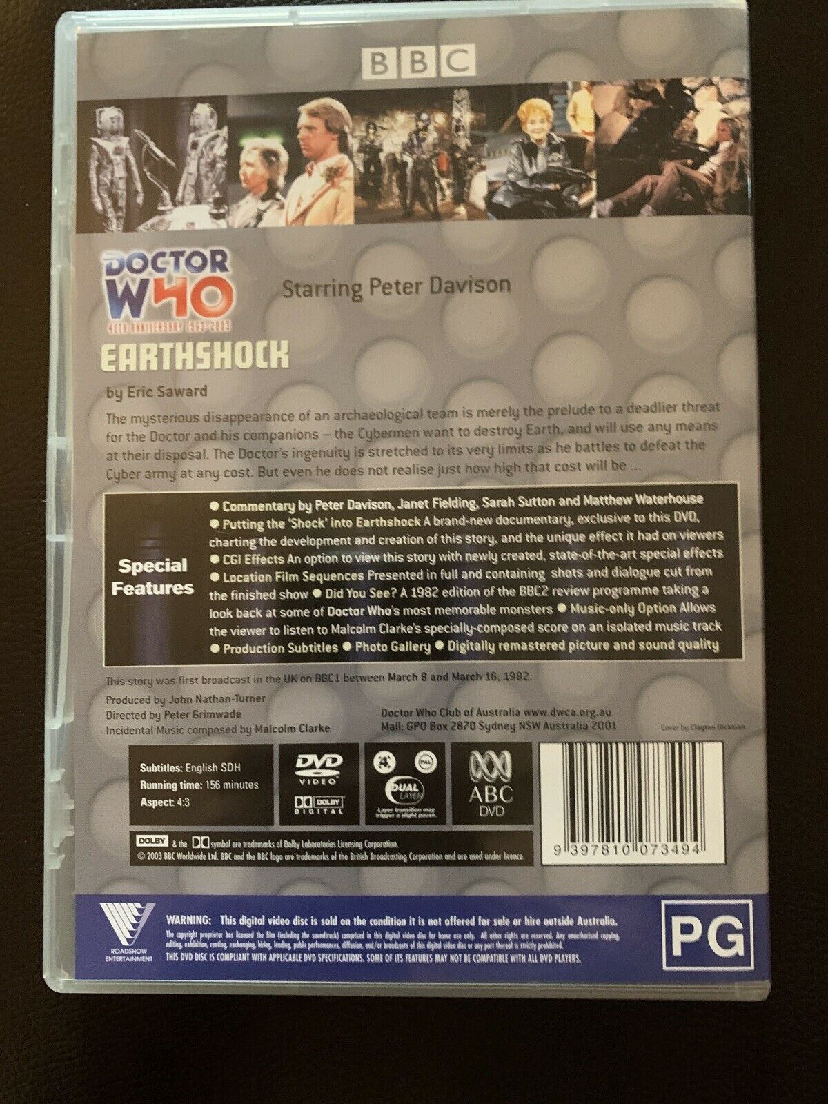 Doctor Who - Earthshock The Peter Davison Years 1982-84 (DVD) BBC Region 4