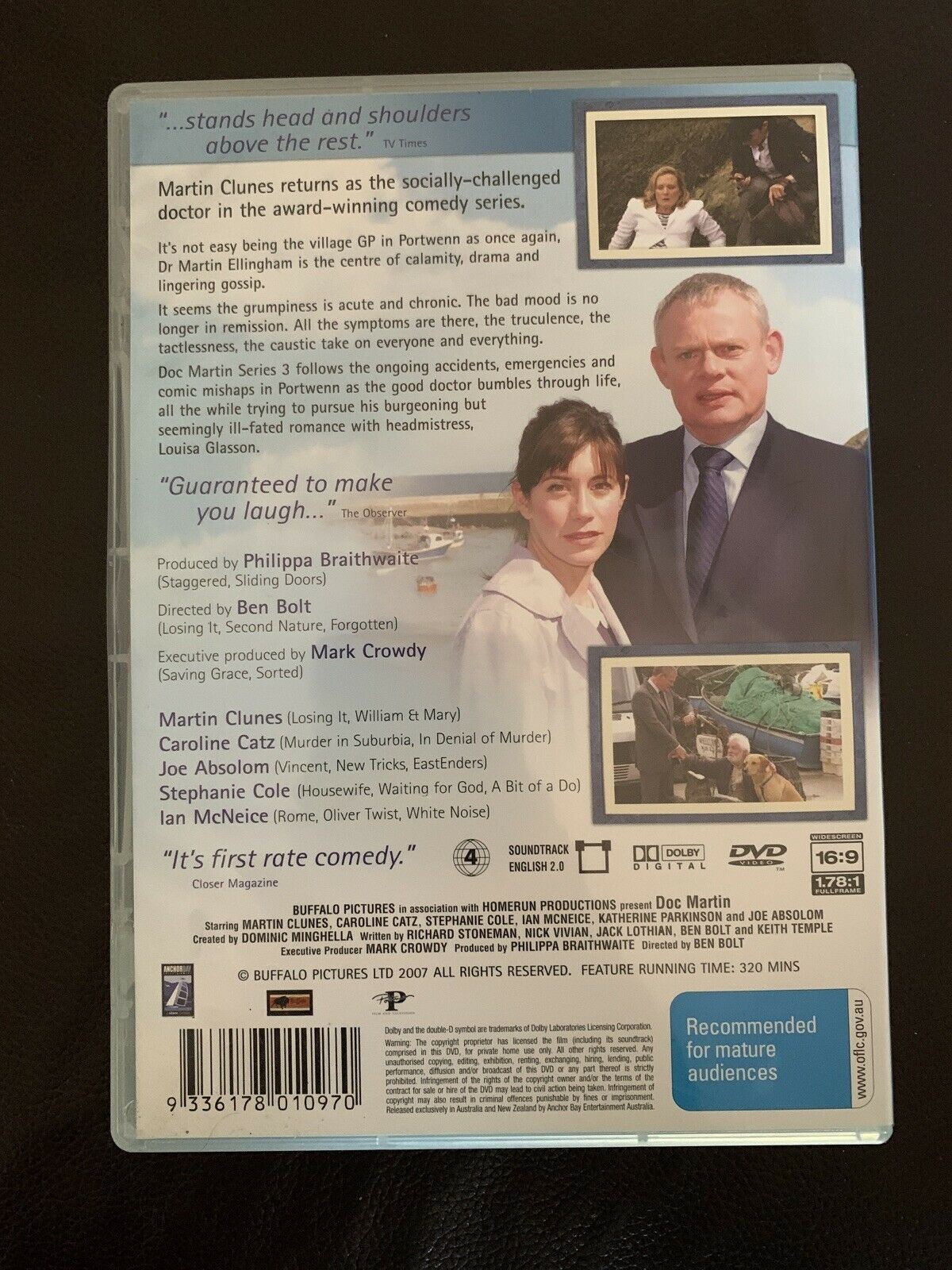 Doc Martin : Season 3 (DVD, 2008) Martin Clunes. Region 4