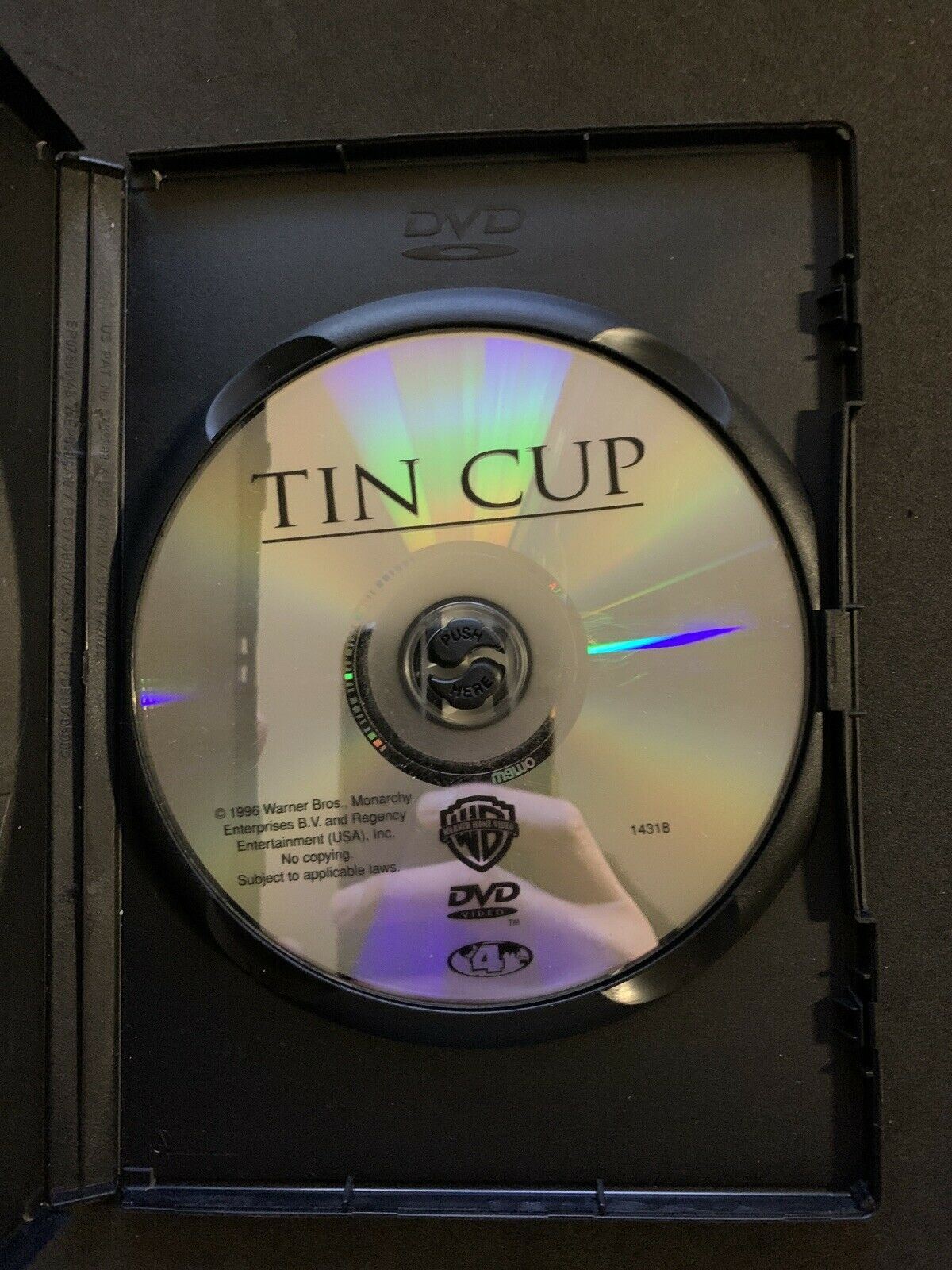 Tin Cup (DVD, 1996) Kevin Costner, Rene Russo. Region 4
