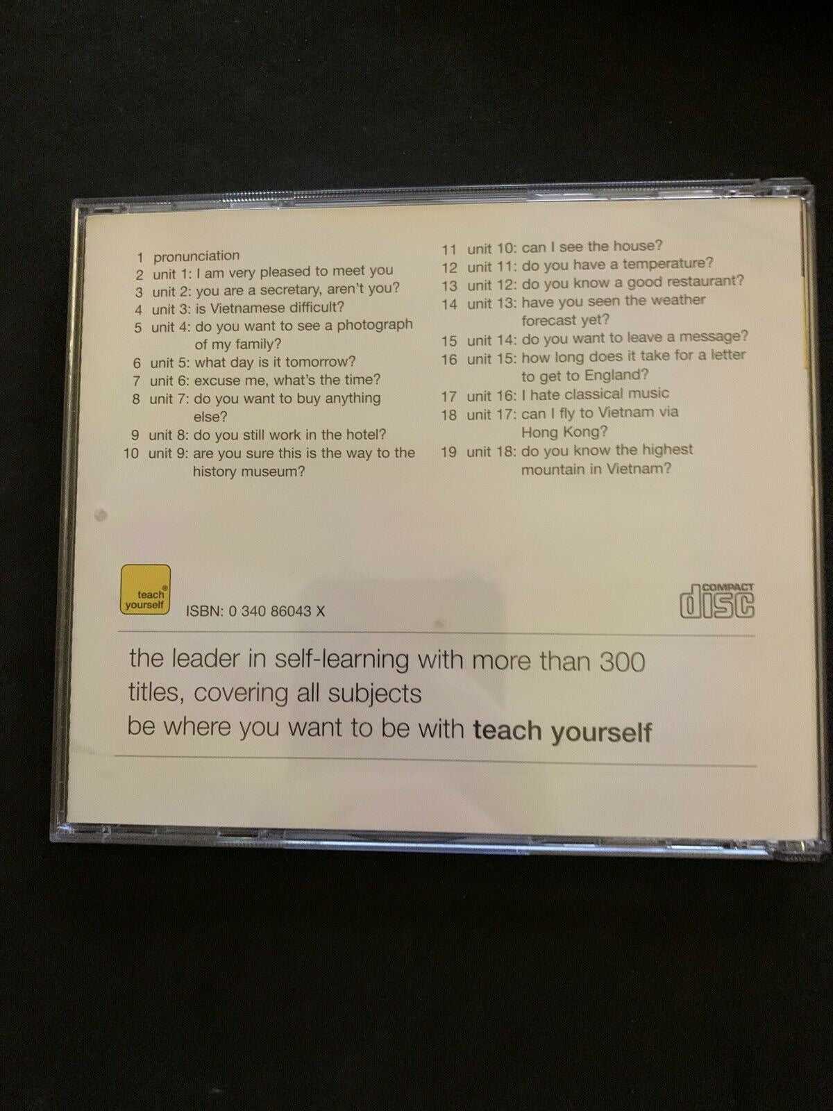 Teach Yourself Vietnamese CD Audio