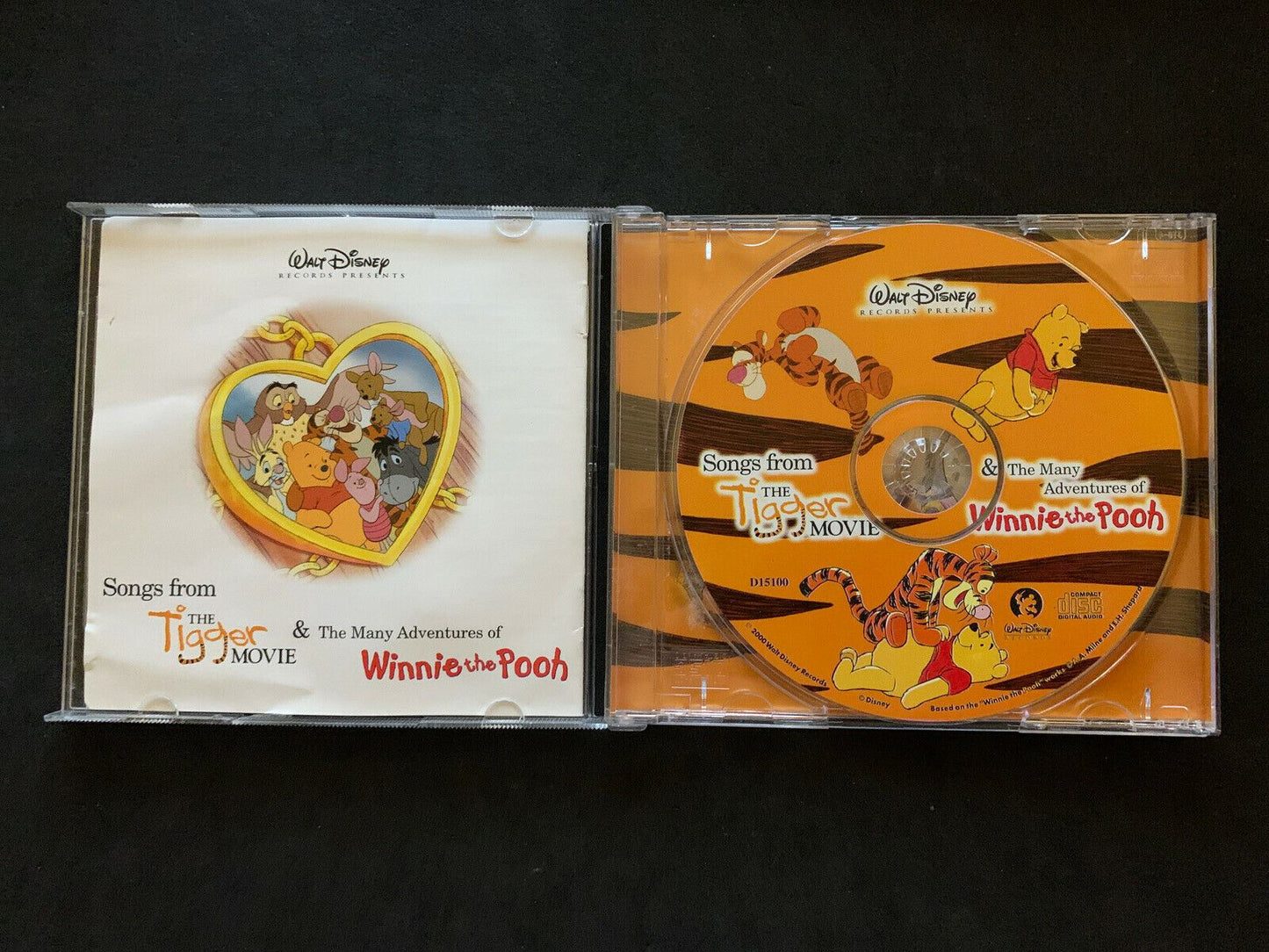 Songs From The Tigger Movie & Many Adventures Of Winnie The Pooh Walt Disney CD