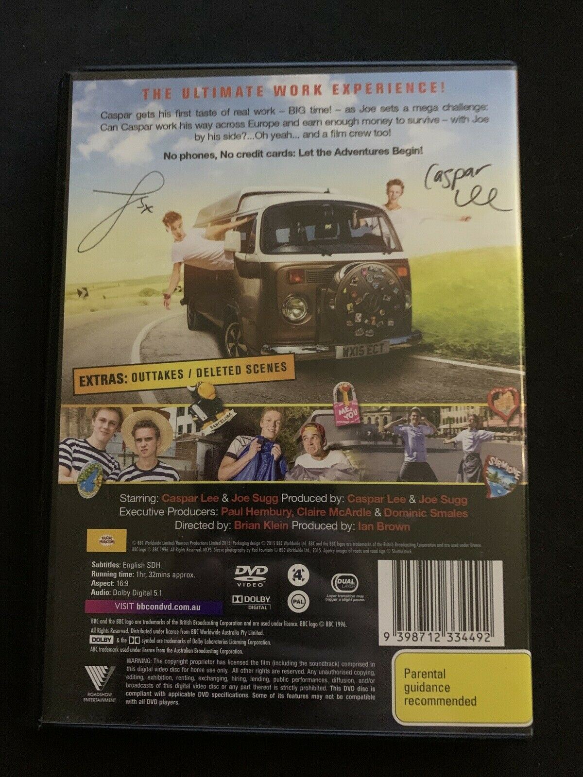 Joe & Caspar Hit The Road (DVD, 2015) Caspar Lee, Greta Menchi