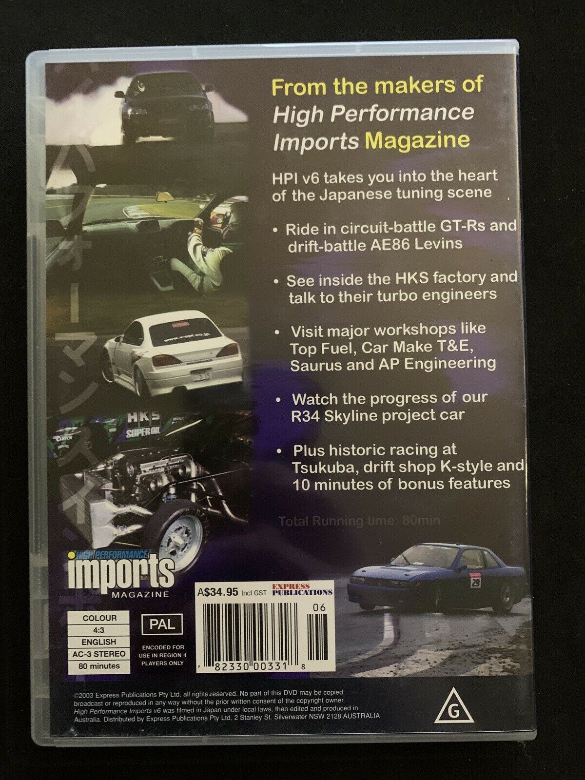 High Performance Imports V6 - Exclusive Footage From Japan DVD Region 4