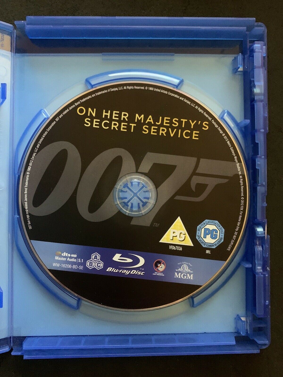 007 James Bond: On Her Majesty's Secret Service (Blu-ray, 1969) George Lazenby