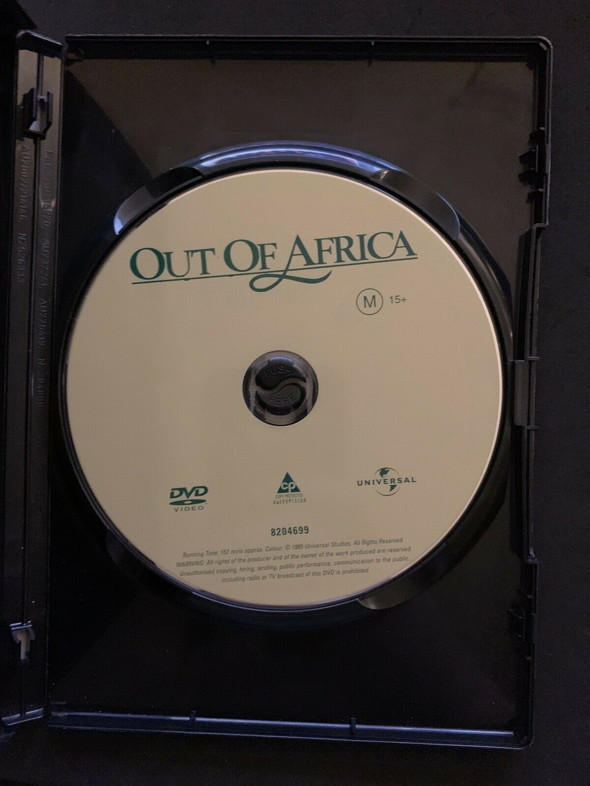 Out Of Africa (DVD, 1985) Meryl Streep, Robert Redford - Region 4