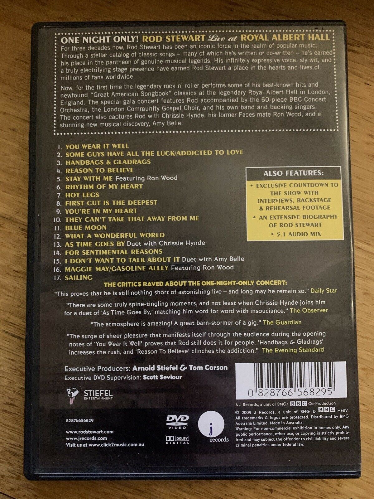 Rod Stewart - Live At Royal Albert Hall (DVD, 2004)