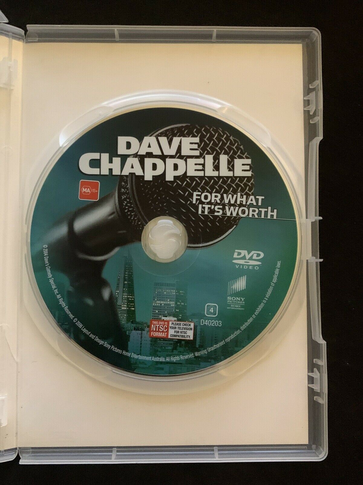 Dave Chappelle - For What It's Worth (DVD, 2004) Region 4
