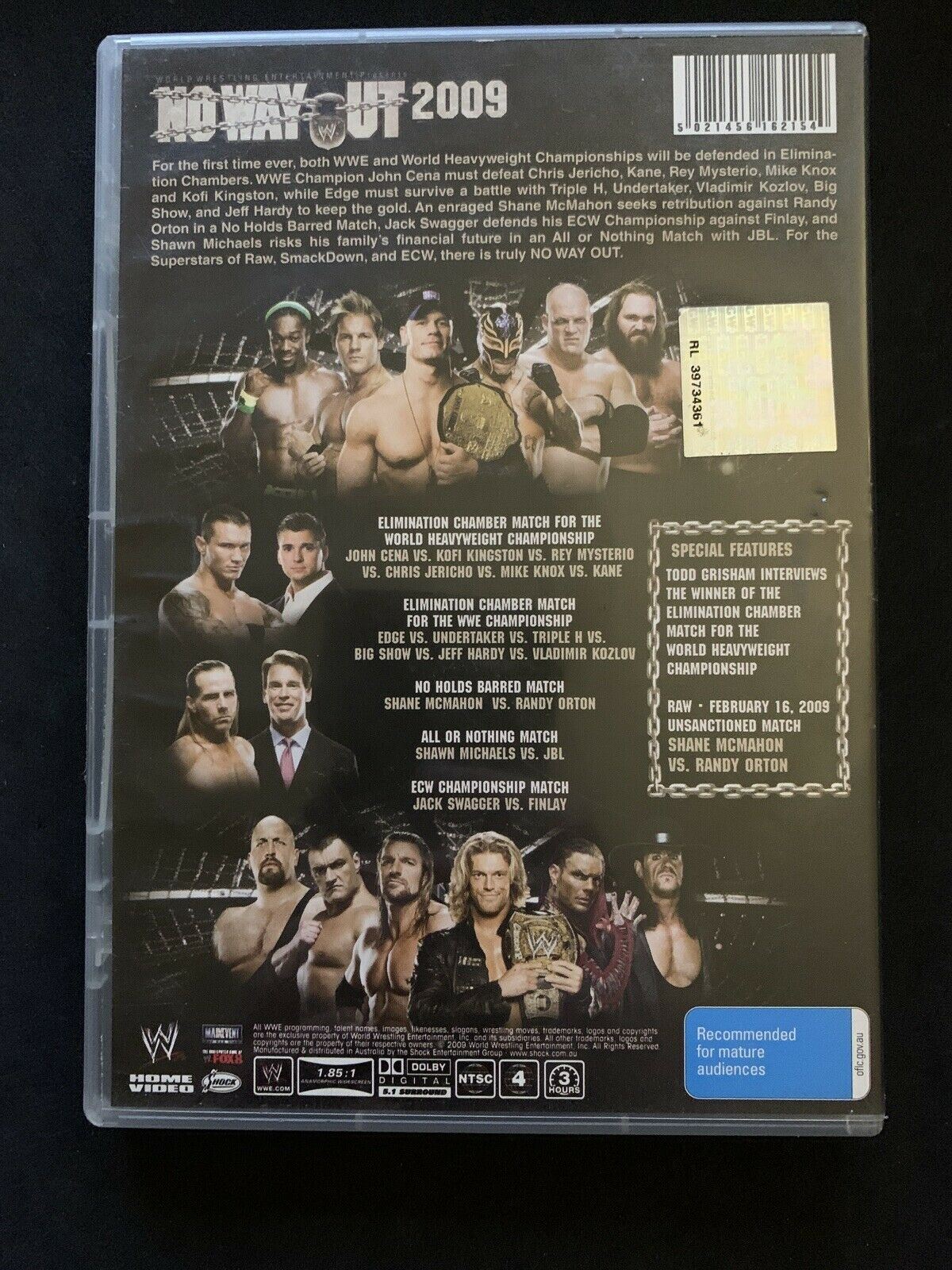 WWE - No Way Out 2009 (DVD) Region 4