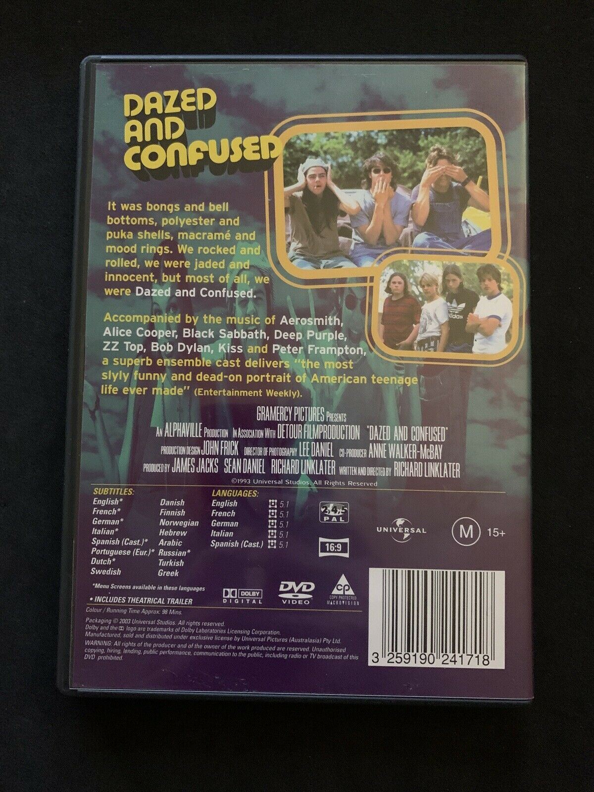 Dazed And Confused (DVD, 1993) Jason London, Matthew McConaughey. Region 2,4,5