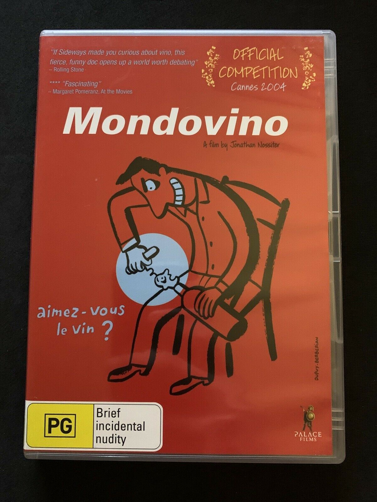 Mondovino (DVD, 2004) Documentary of Wine by Jonathan Nossiter - Region 4