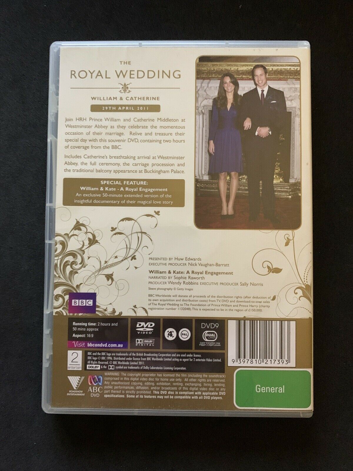 The Royal Wedding - William & Catherine (DVD, 2011) Region 4