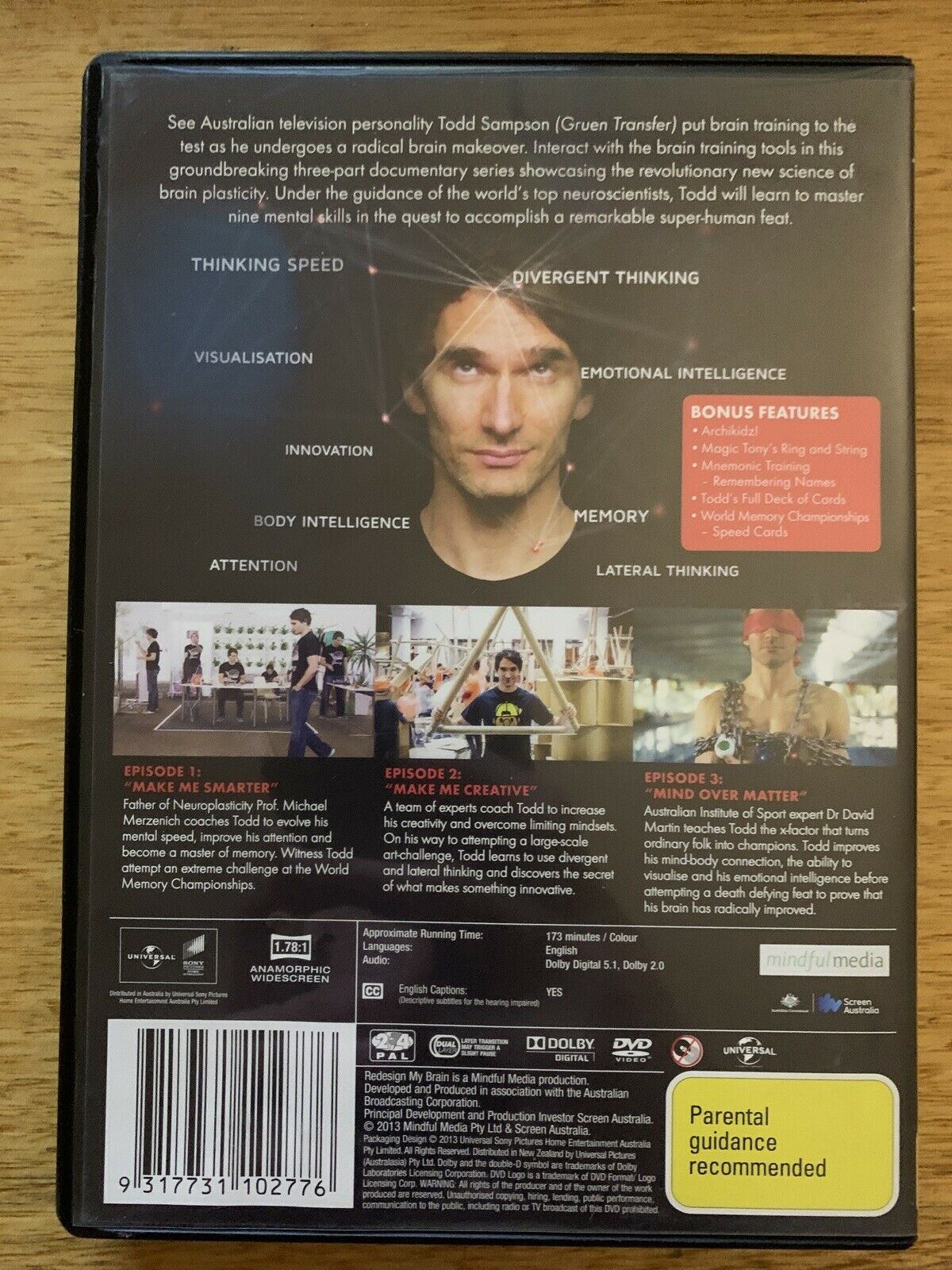 Redesign My Brain : Series 1 (DVD) Todd Sampson - Region 2,4