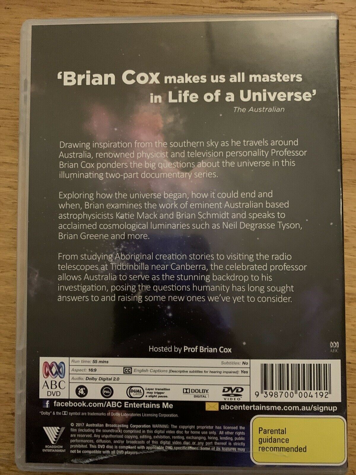 Brian Cox Life Of A Universe DVD Region 4