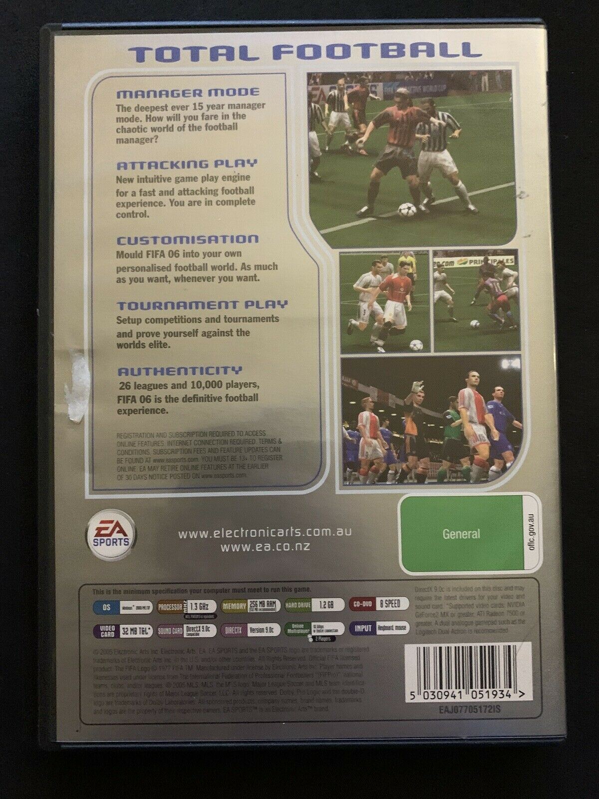 FIFA 06 EA SPORTS Ronaldinho - PC DVD Windows Game