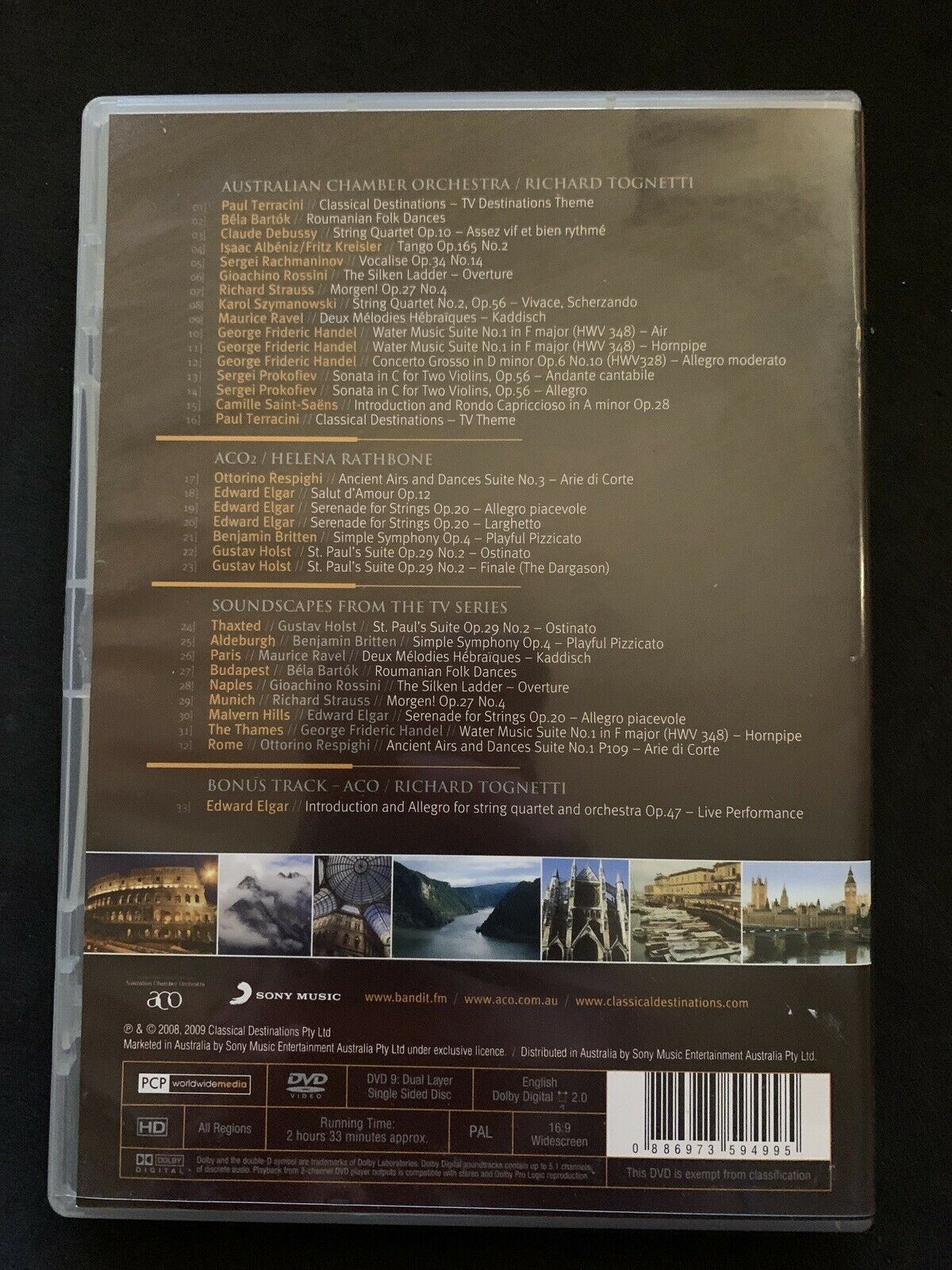 The Music From Classical Destinations II (DVD) Australian Chamber Orchestra