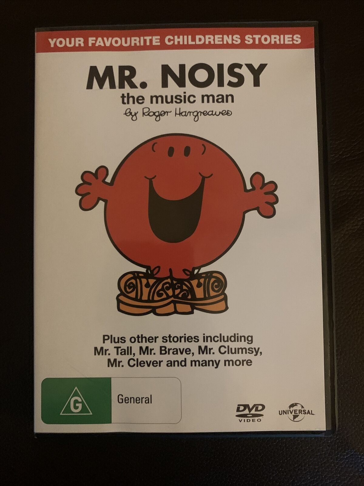 4x Mr Men: Mr Bump / Mr Noisy / Mr Clever / Mr Strong. DVD Region 4