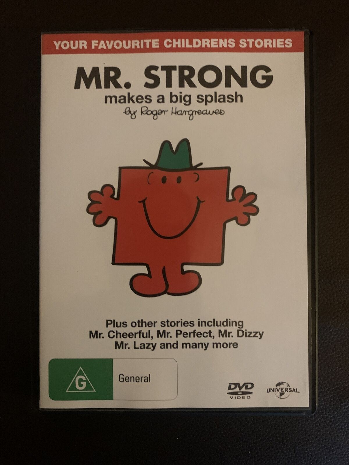 4x Mr Men: Mr Bump / Mr Noisy / Mr Clever / Mr Strong. DVD Region 4