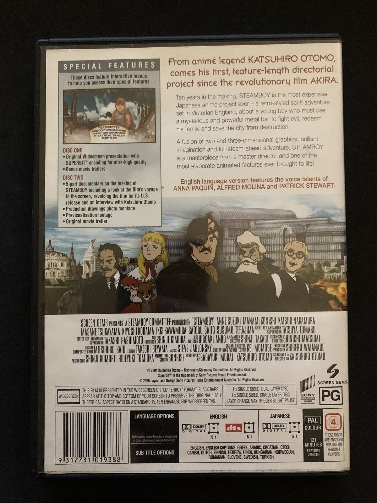 Steamboy (DVD, 2004) Katsuhiro Ôtomo. Region 4