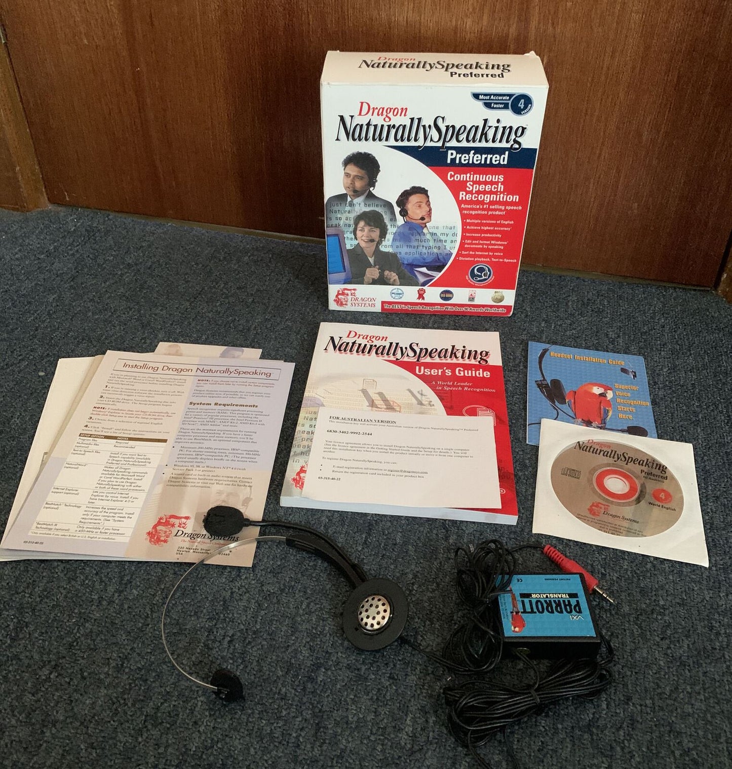 Dragon Naturally Speaking Preferred 4 with Headset for Windows 95/98