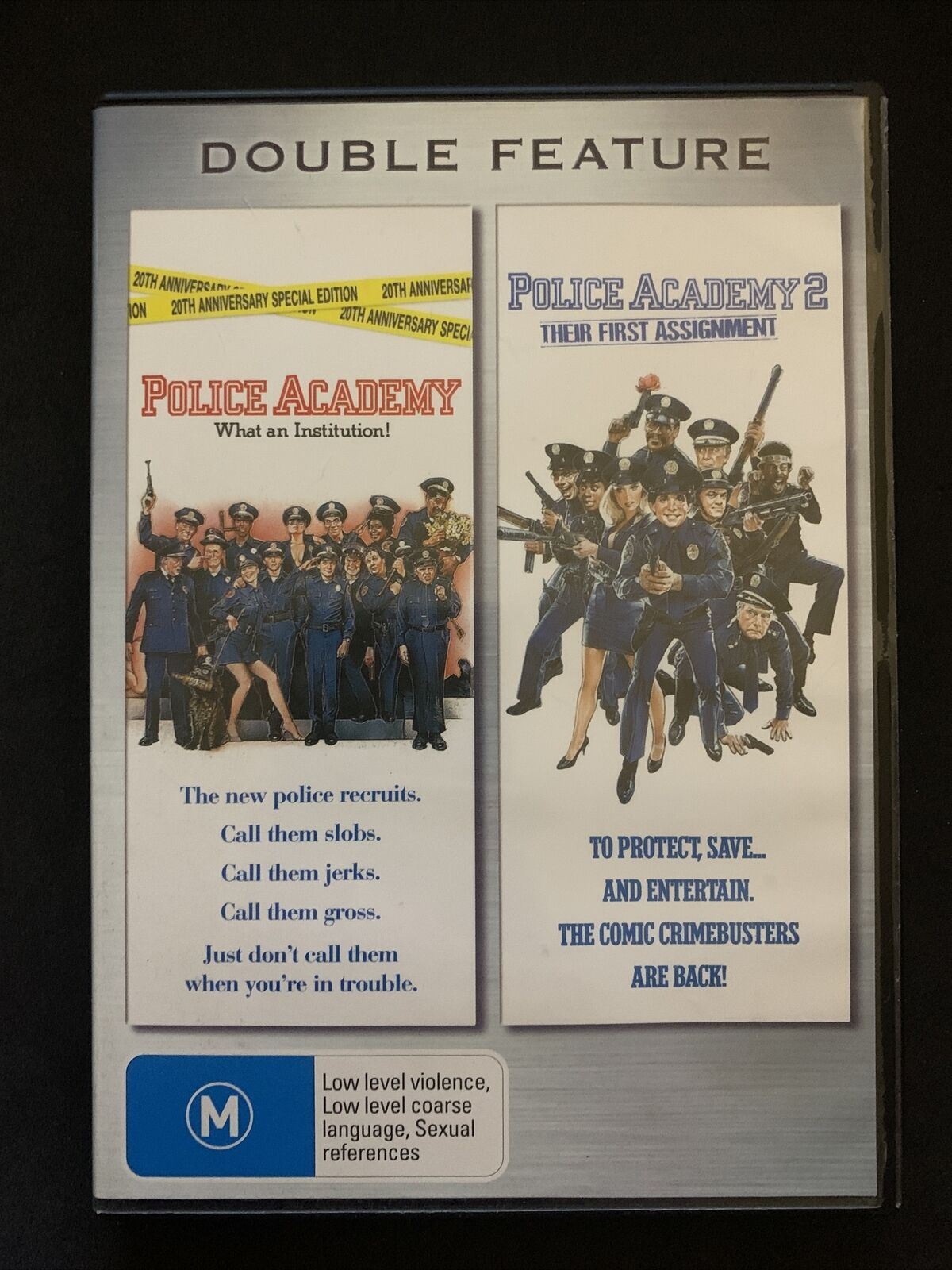 Police Academy 1 & 2 Double Pack (DVD, 1984, 2-Disc Set) Region 4