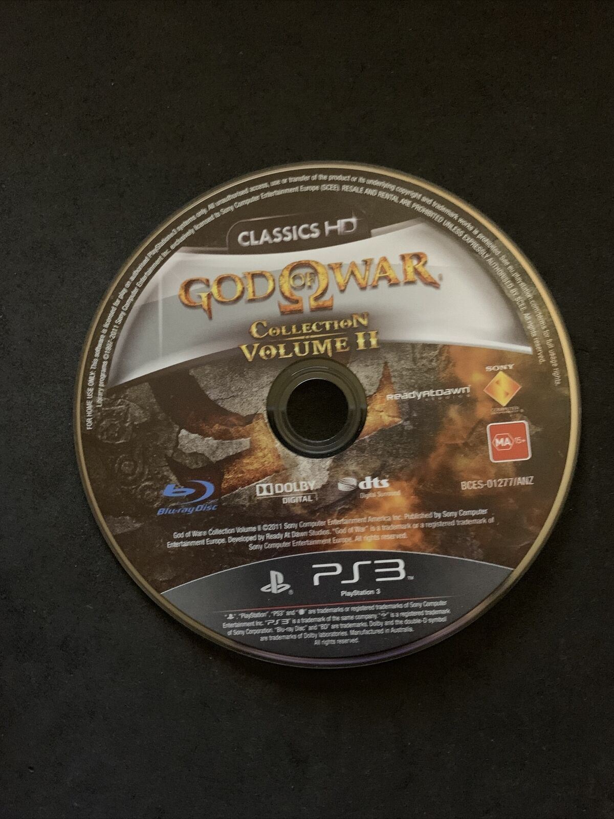 GOD OF WAR Classics HD Collection Volume II 2 - PlayStation 3 with Manual